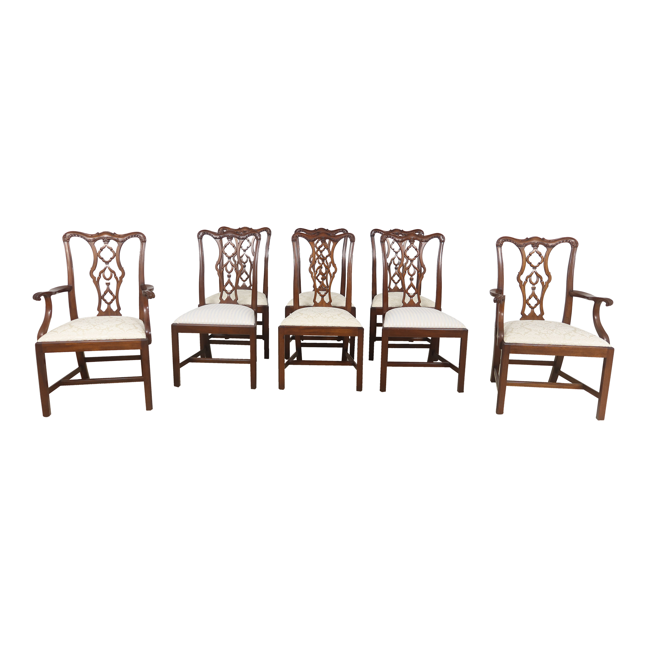 Henkel Harris Model 115 Mahogany Dining Room Chairs Set of 8 Chairish