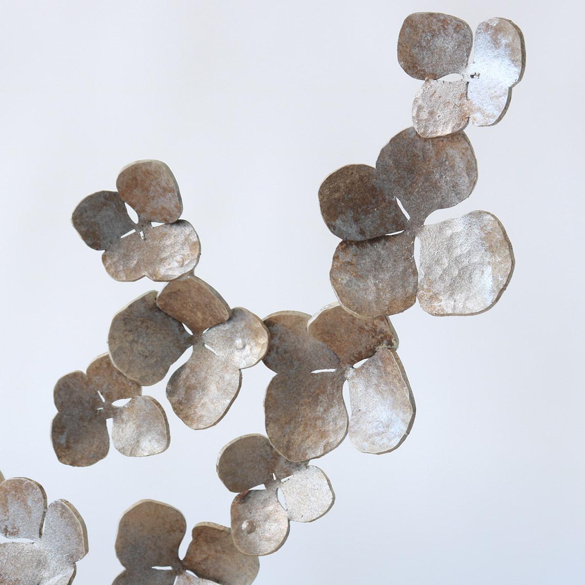 Aged Gold Flowers on Acrylic Accessory Acrylic