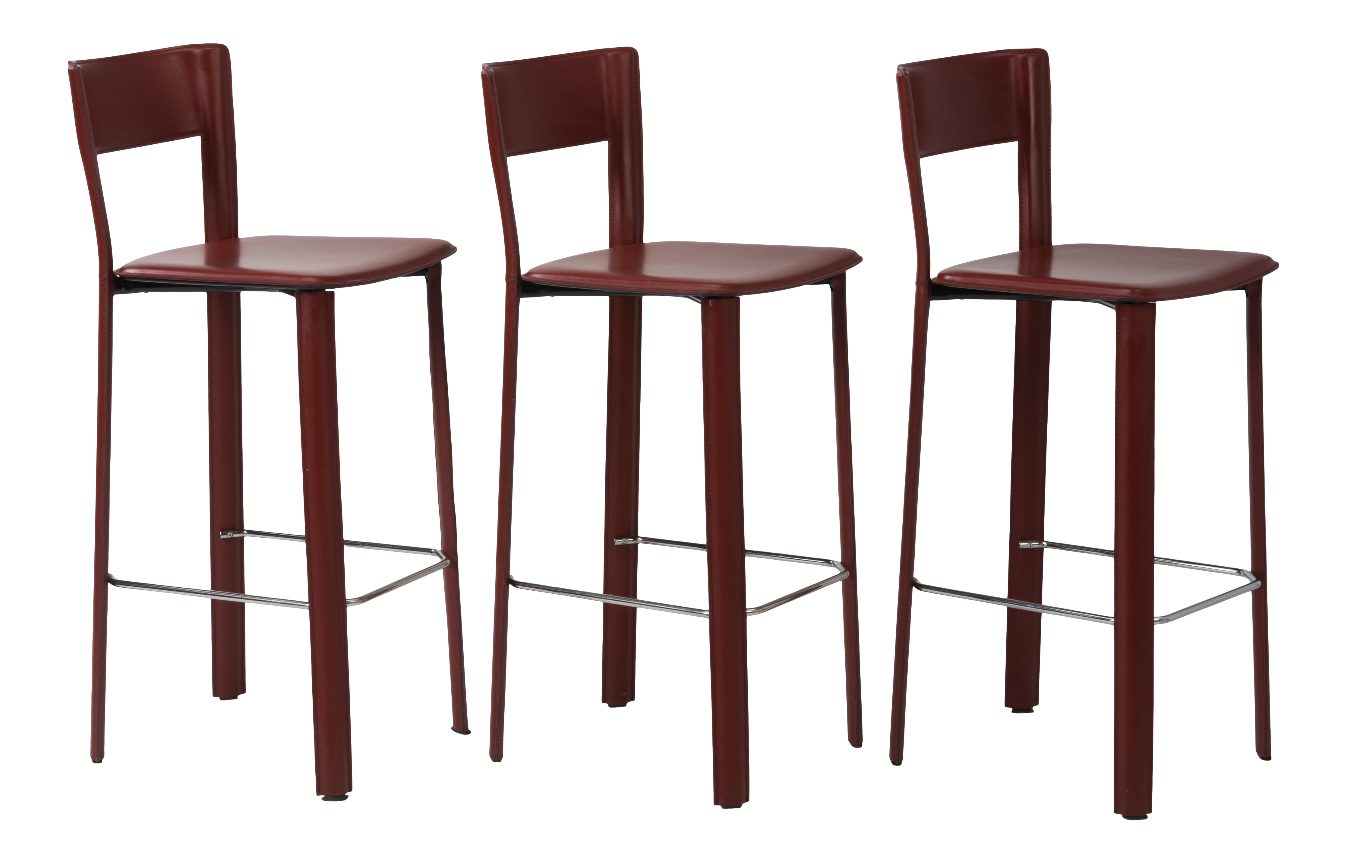 Burgundy Colored Stool - Stools Item