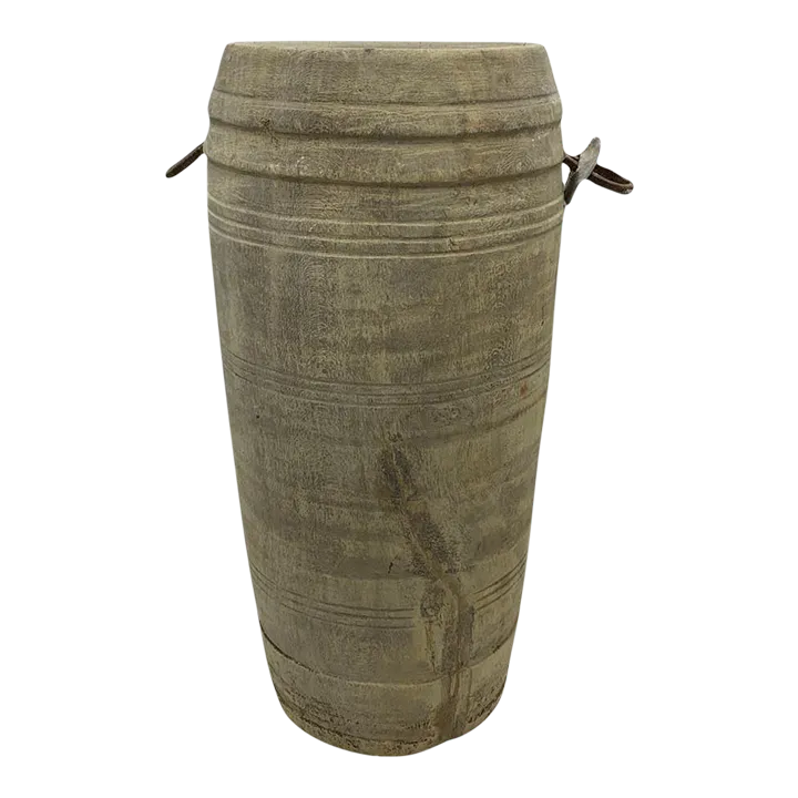 Vintage Indian Wood Vessel Chairish