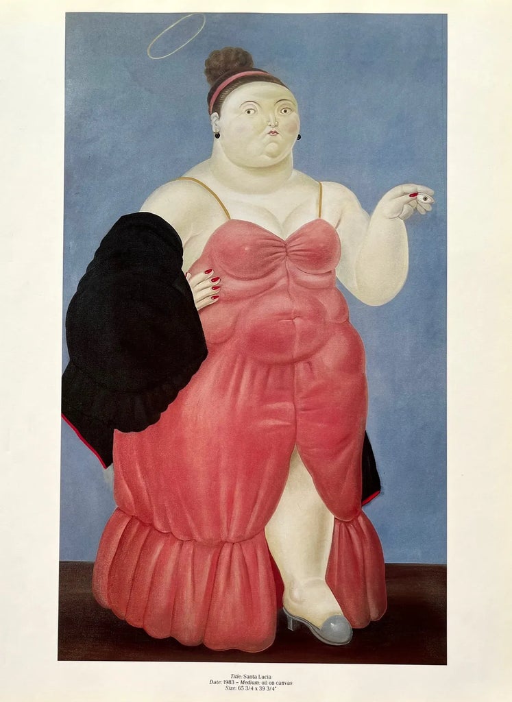 1983 Fernando Botero 34 Santa Lucia | Chairish