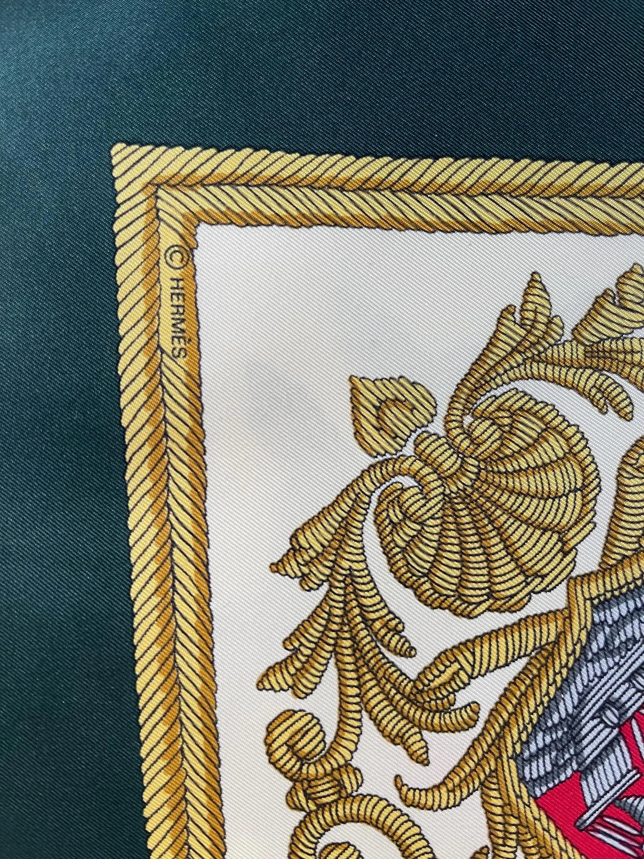 Hermès Silk Scarf “Les Armes De Paris” 1954 | Chairish