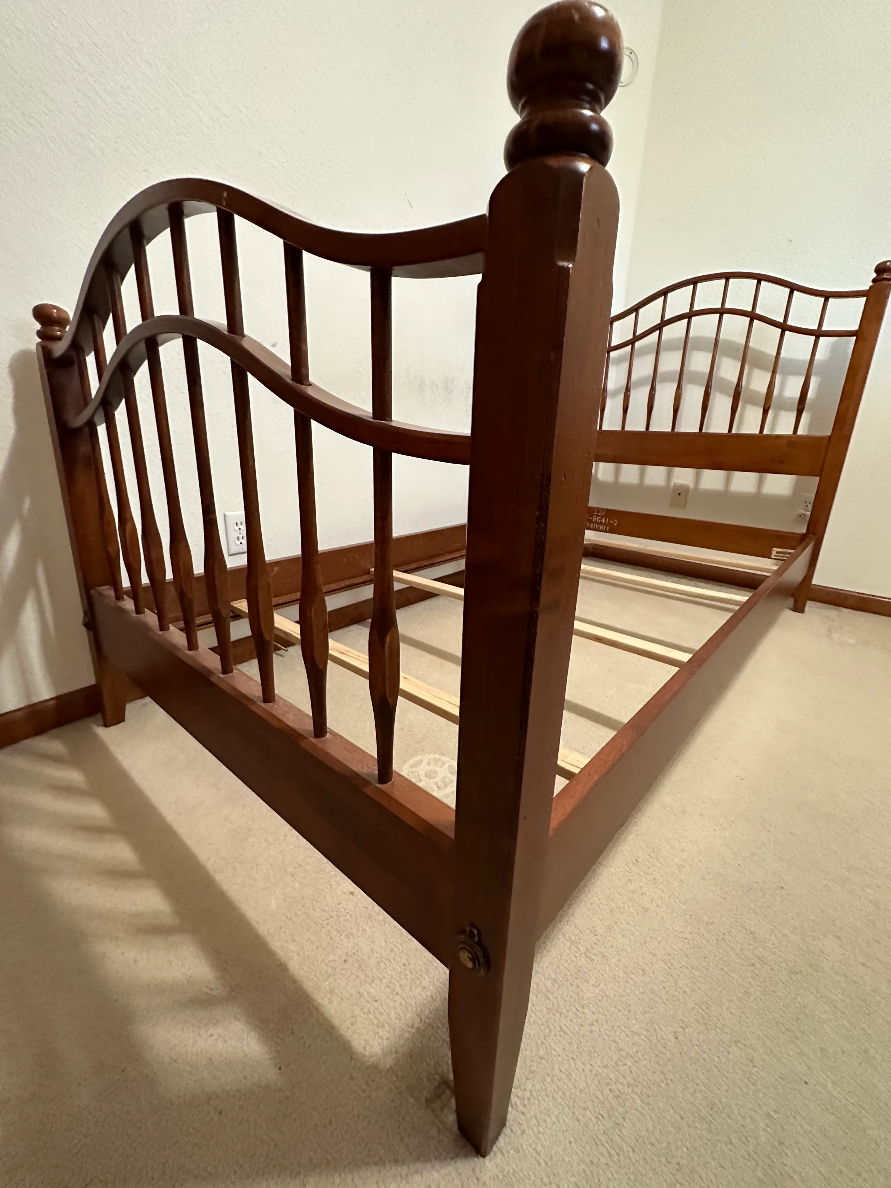 1990s Ethan Allen Country Crossings Twin Bed | Chairish