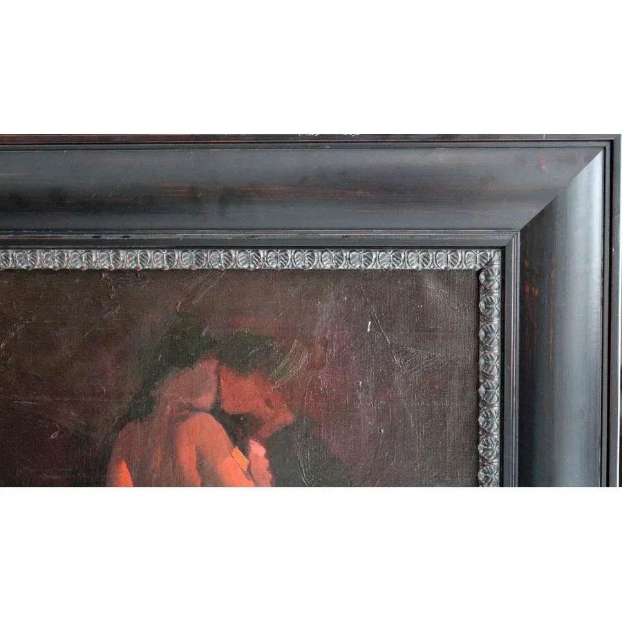 Shamsi Ali, The First Kiss, 2008, Acrylic on Canvas