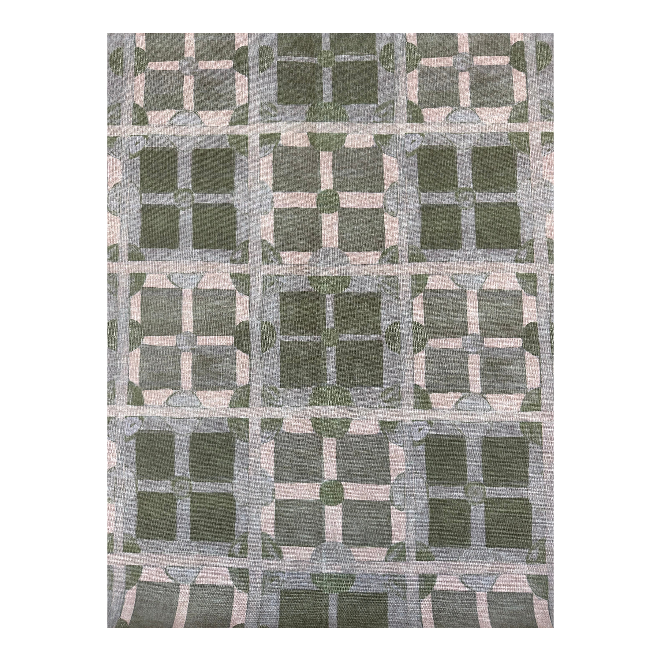 Molly Cotton Fabric in Moss by Lulie Wallace 8 Yards