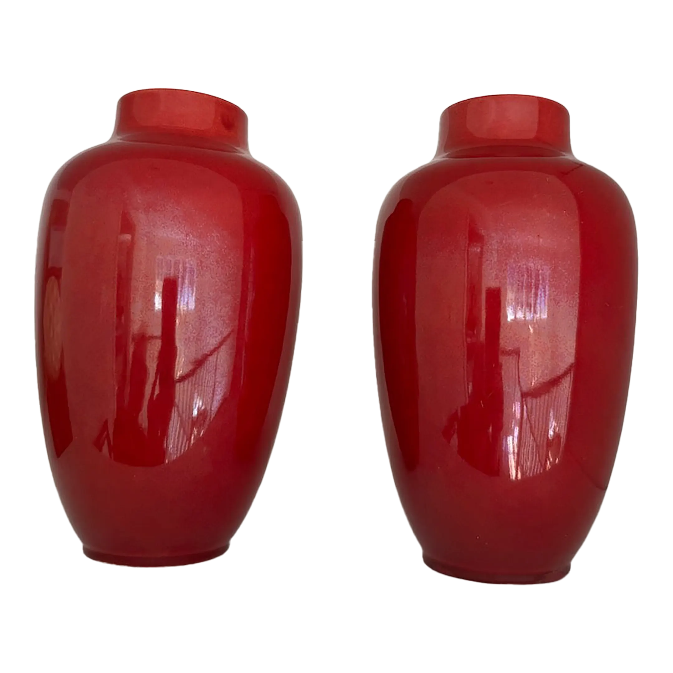 Pair of Vintage Sevres Paul Milet Oxblood Vases