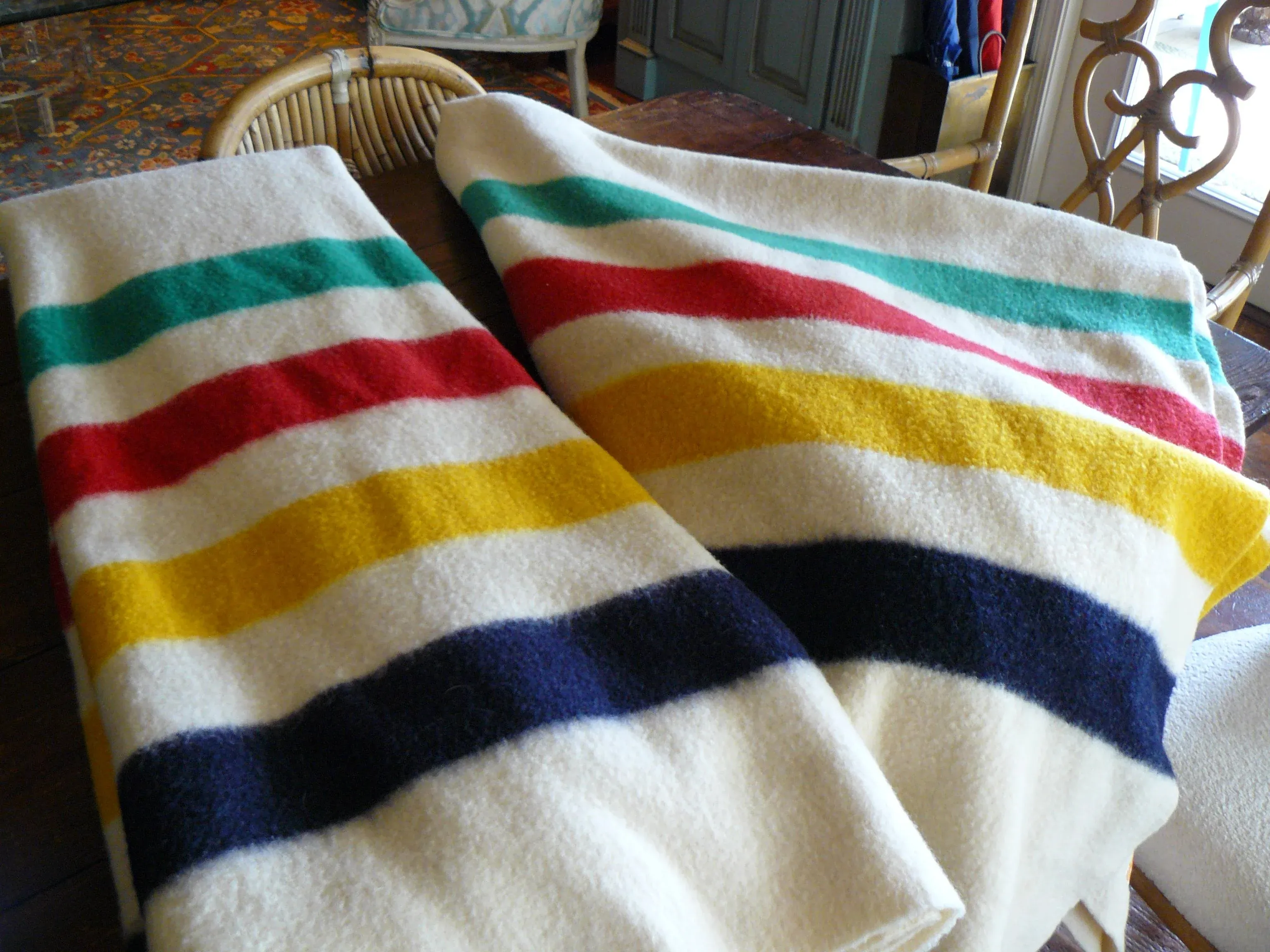 希少 1940-50’s HUDSON’S BAY Point Blanket Hudson's Bay point blanket - Wikipedia