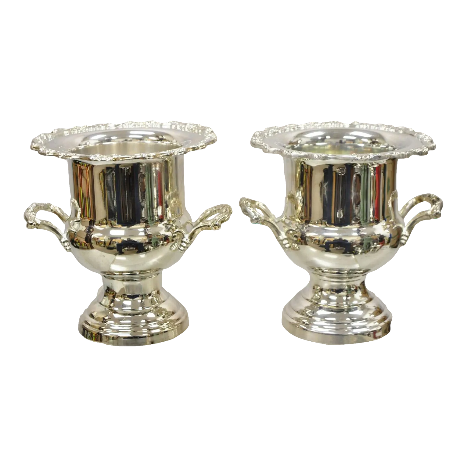 Vintage Oneida Regency Style Silver Plated Champagne Ice Bucket a