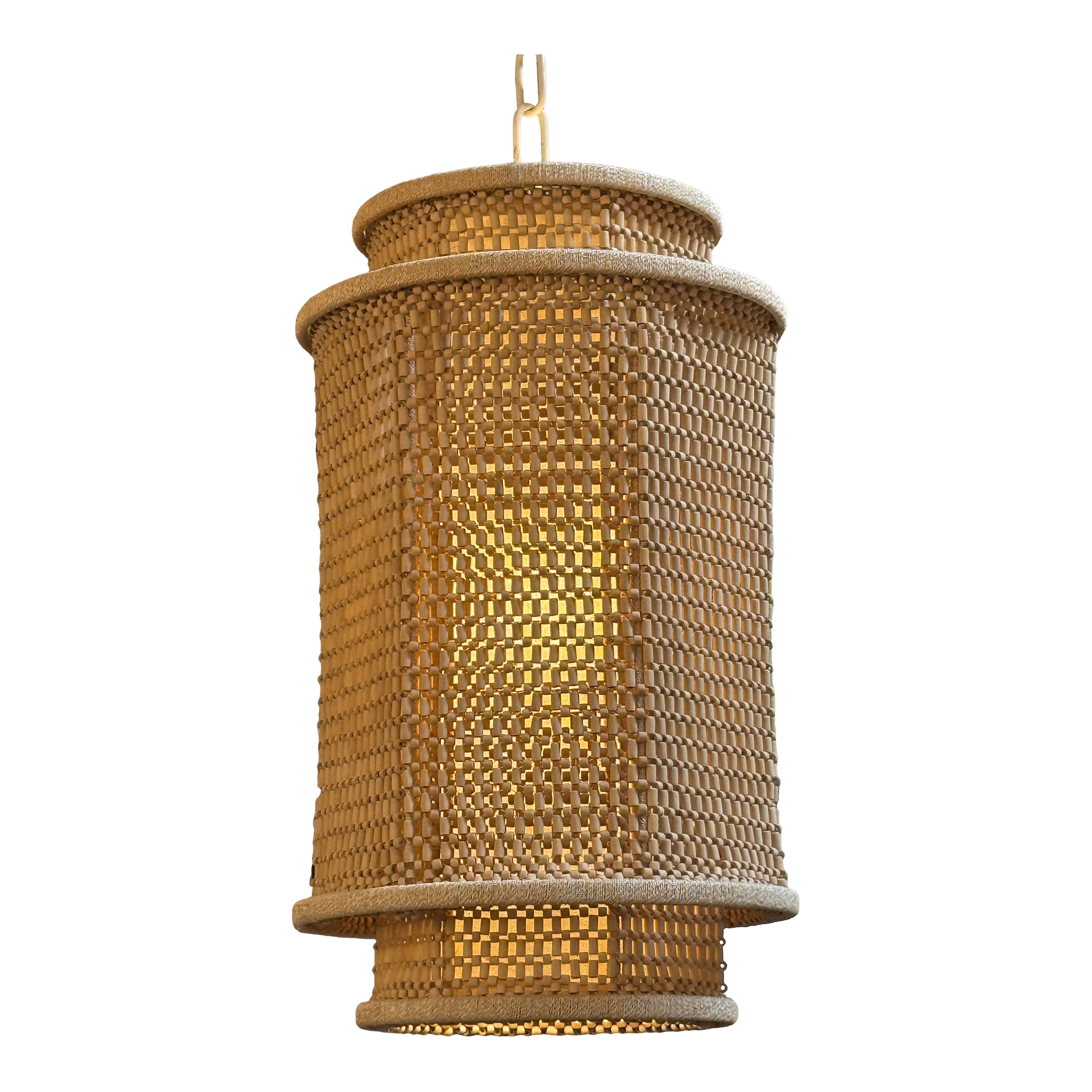 Serena & Lily Larimar Caned Pendant Light