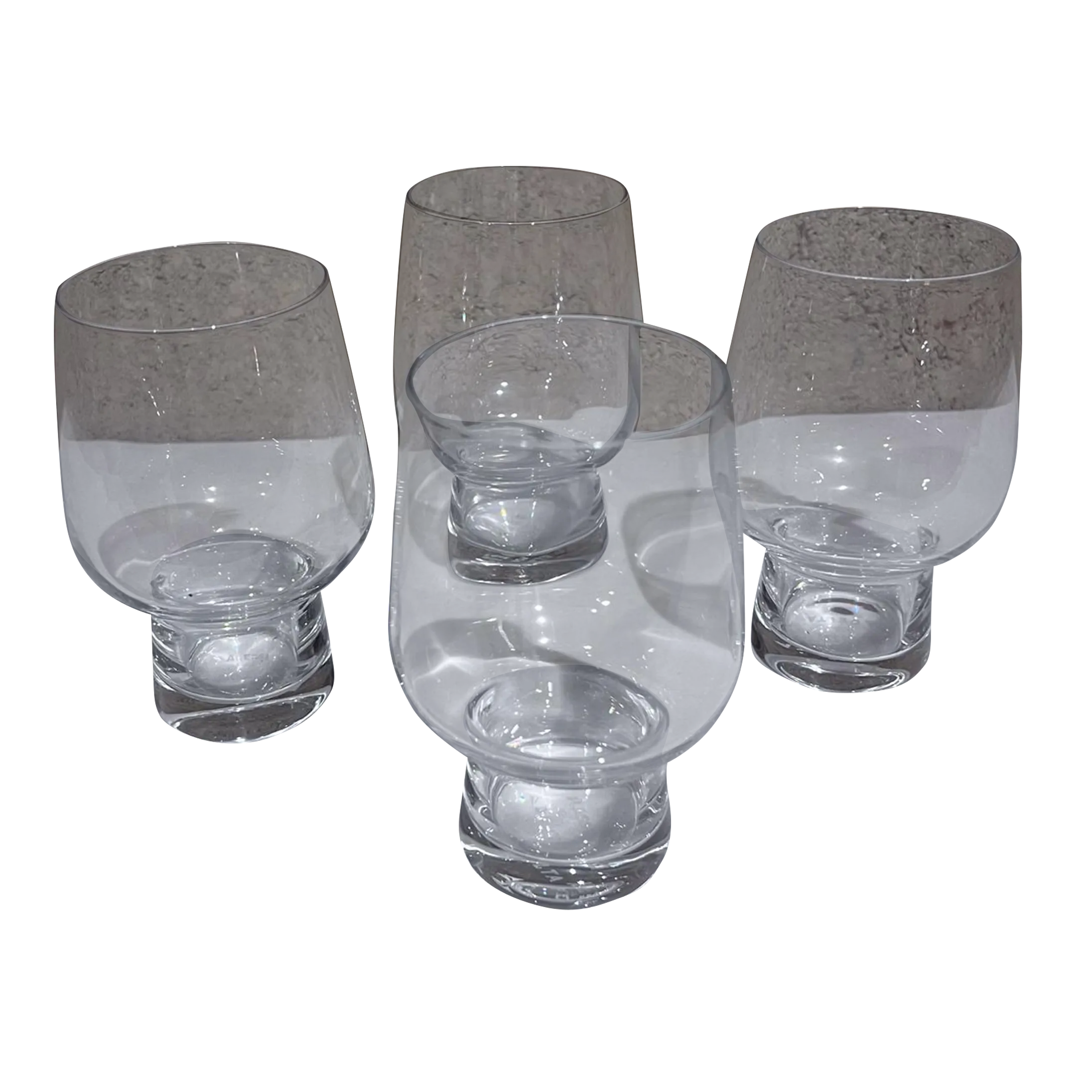 Alessi for Delta Airlines Set of Four Wine Juice Glasses Italy 