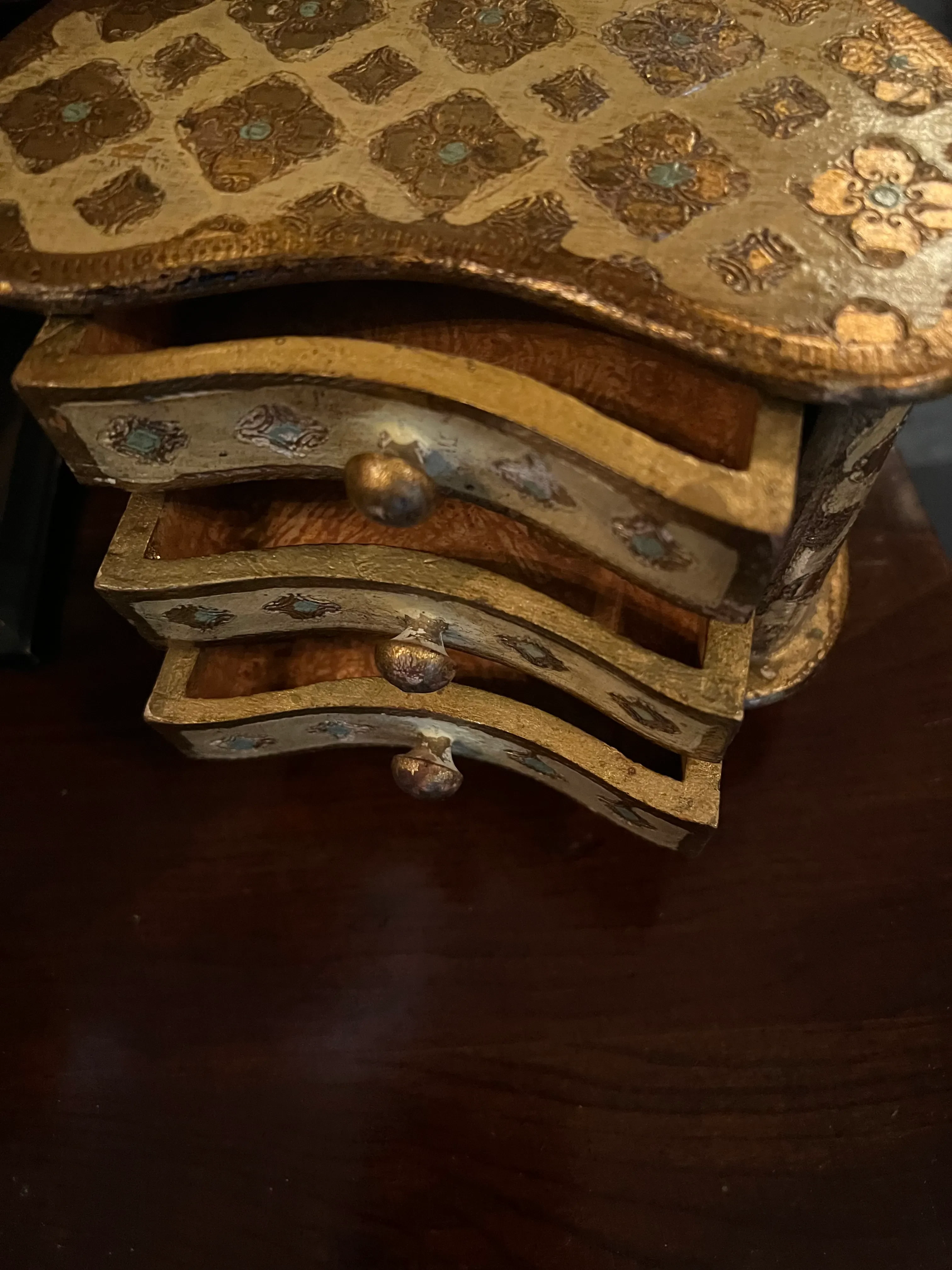 1960s Florentine Jewelry Box | Chairish