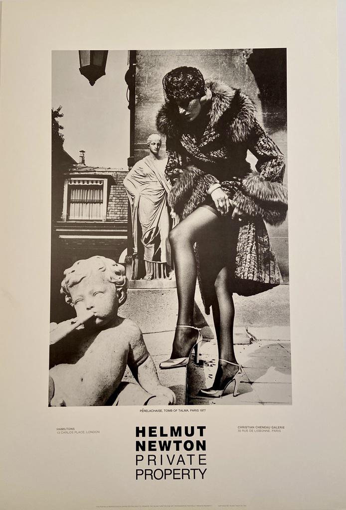 1985 Helmut Newton Private Property Gallery Exhibition Poster | Chairish
