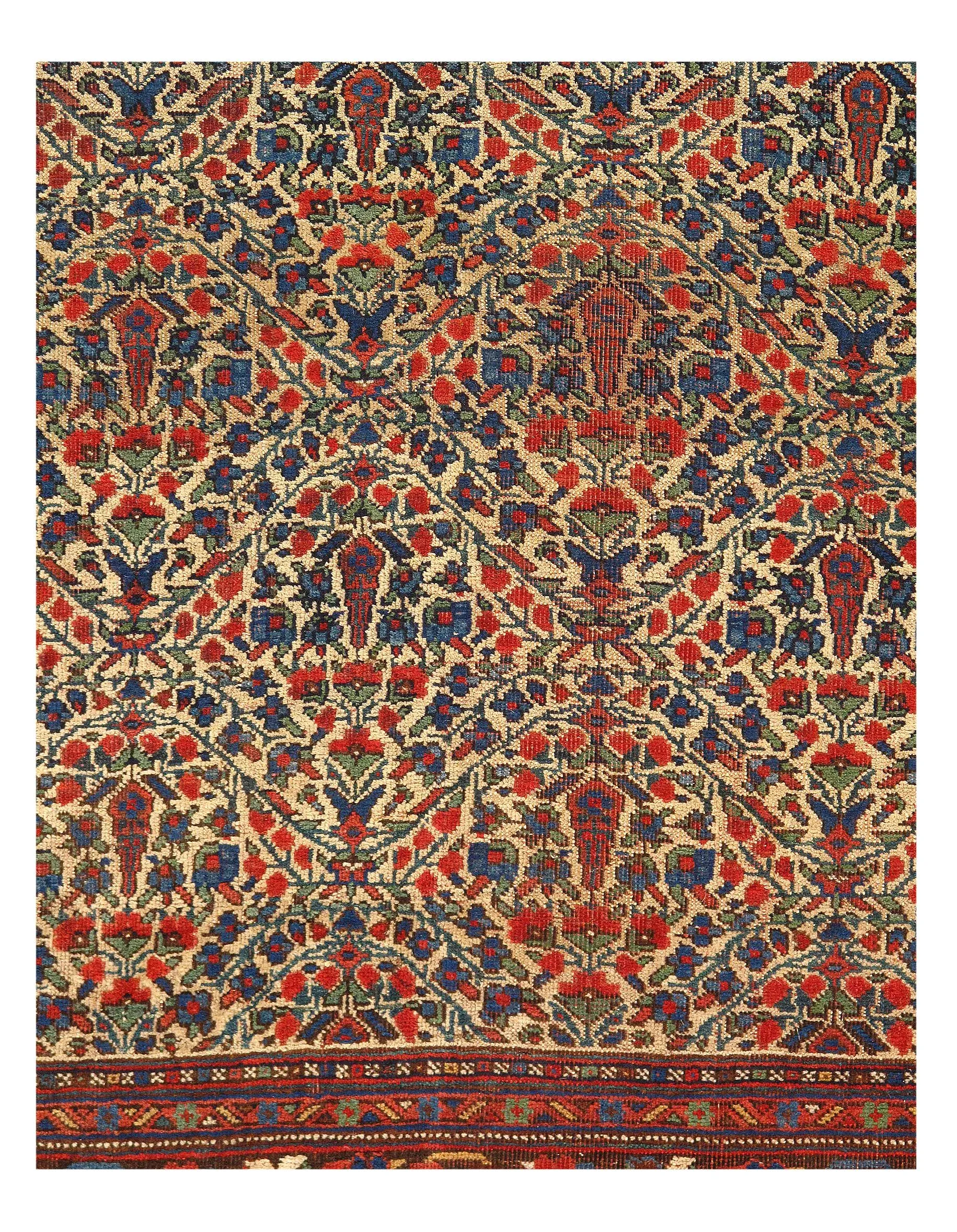 Late 19th Century Antique Persian Shiraz Afshar Qashqai Rug - 5