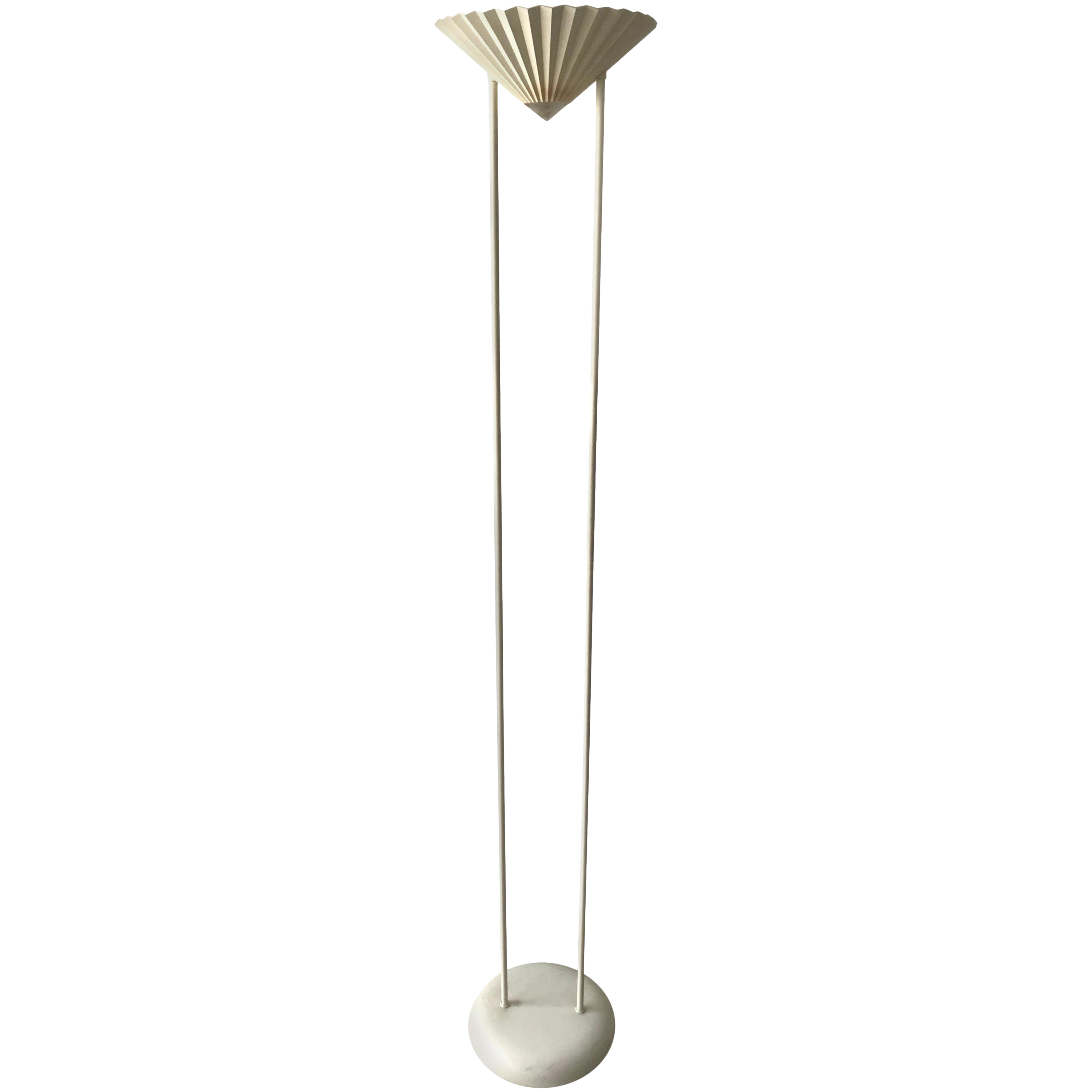 Pierre Cardin Postmodern Fan Floor Lamp Torchiere Chairish