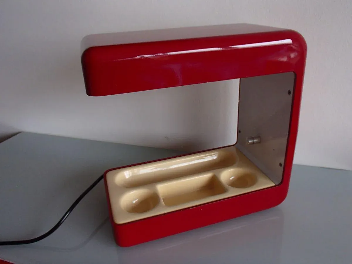 Mid-Century Table Lamp with Organizer from Artemide