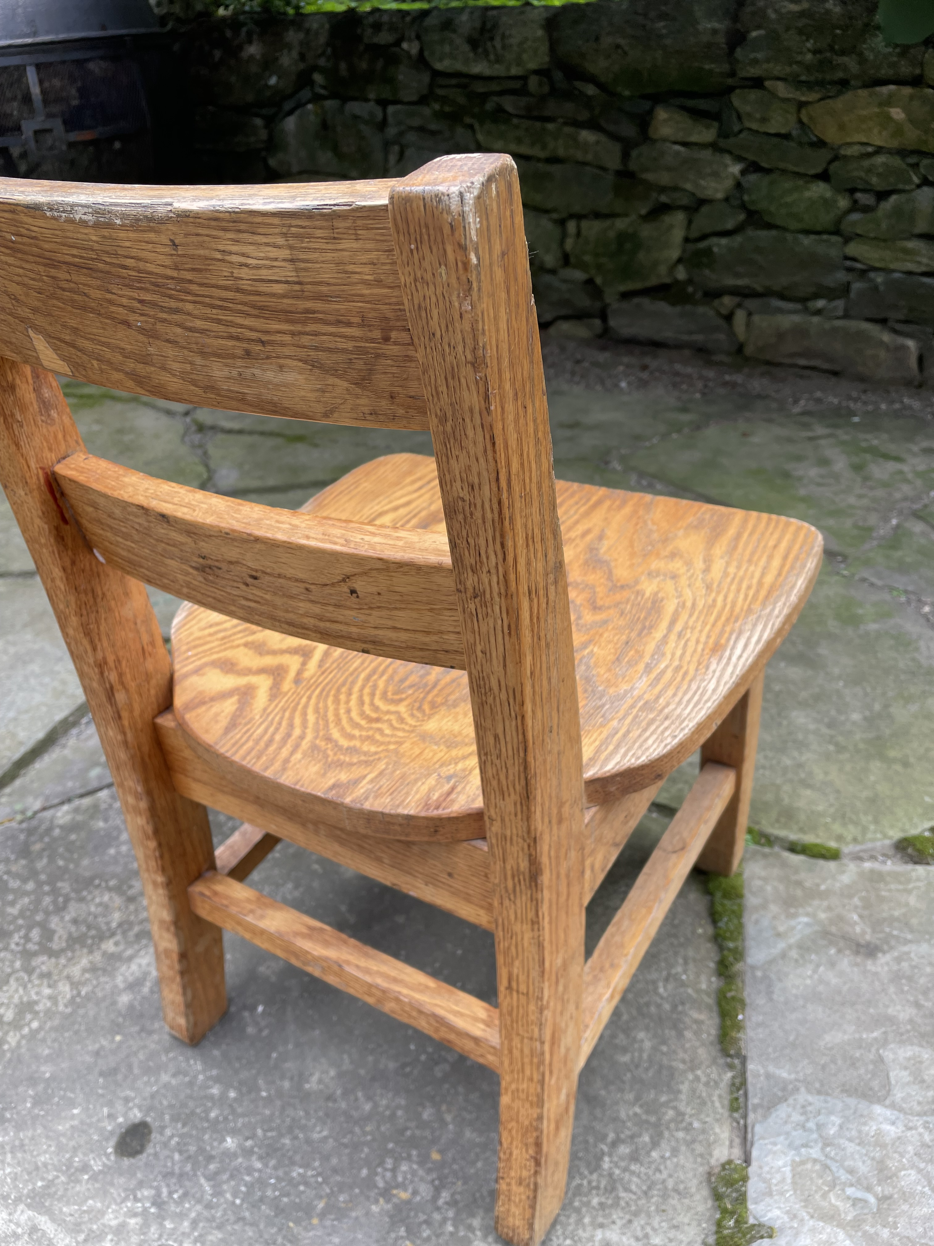 vintage-oak-childs-school-
