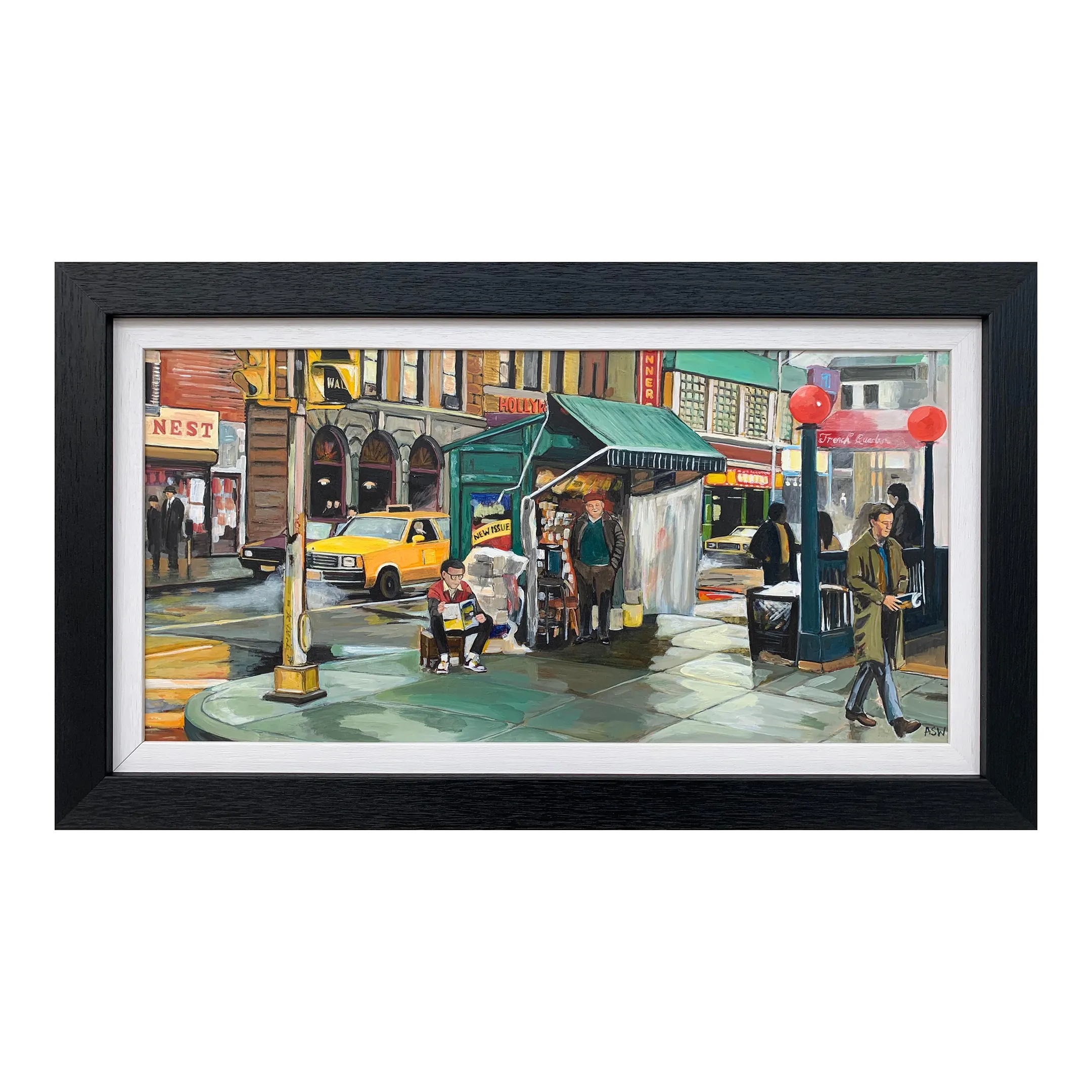 New York City Street Scene Painting - Unique Original Art by Leading British Contemporary Artist, 2019