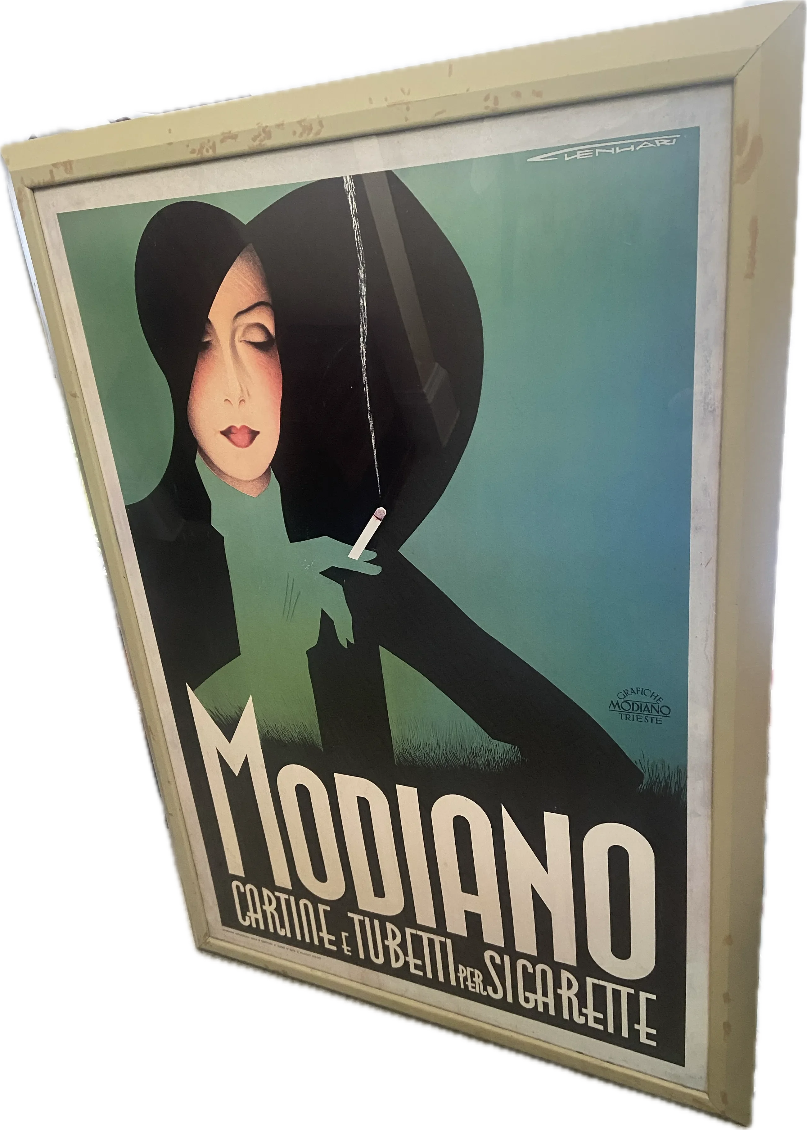 Franz Lenhart Modiano Art Deco Advertising Lithograph Print Poster 1935 XIII Large