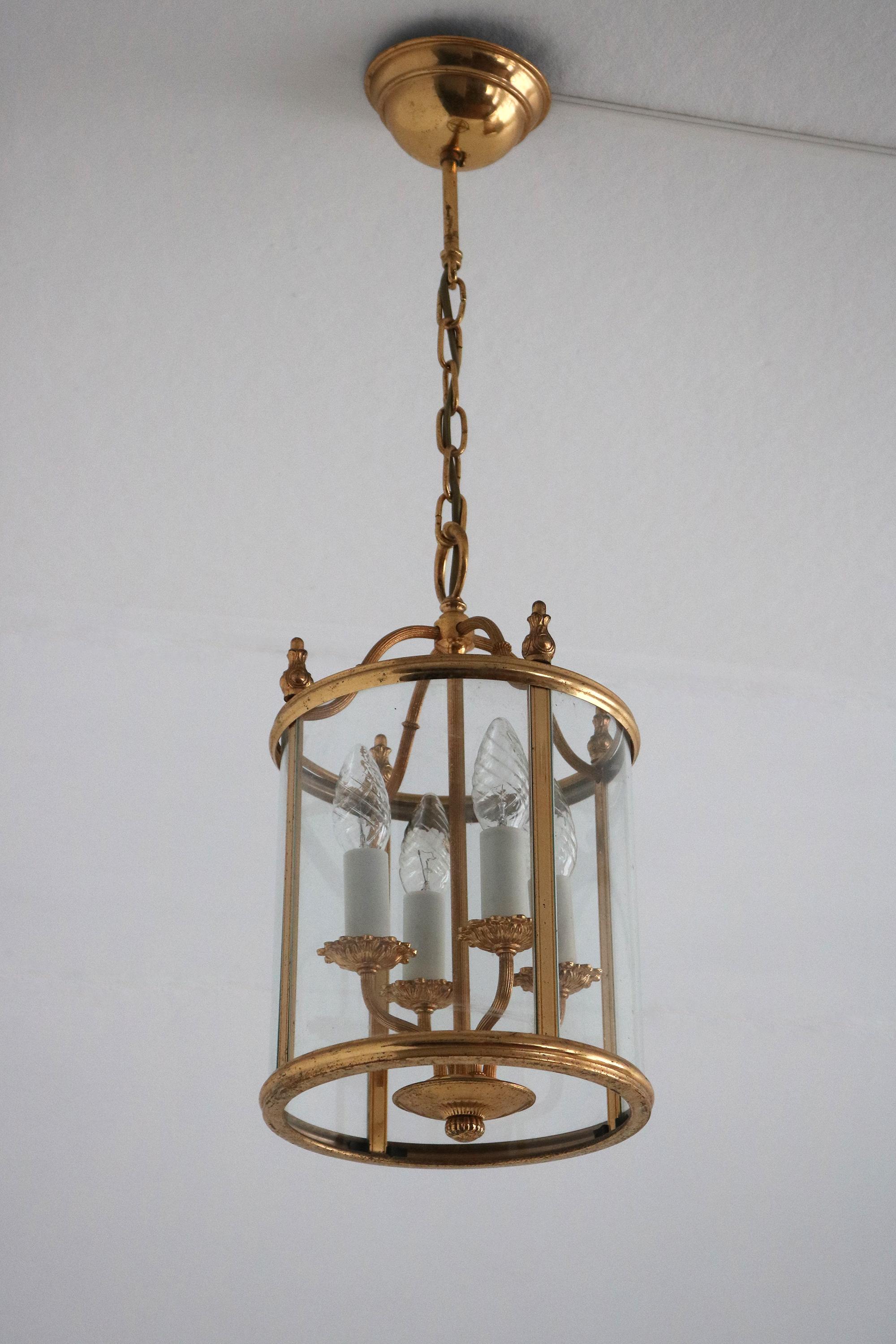 Italian Empire Hall Pendant Lamp by Gaetano Sciolari, 1960s