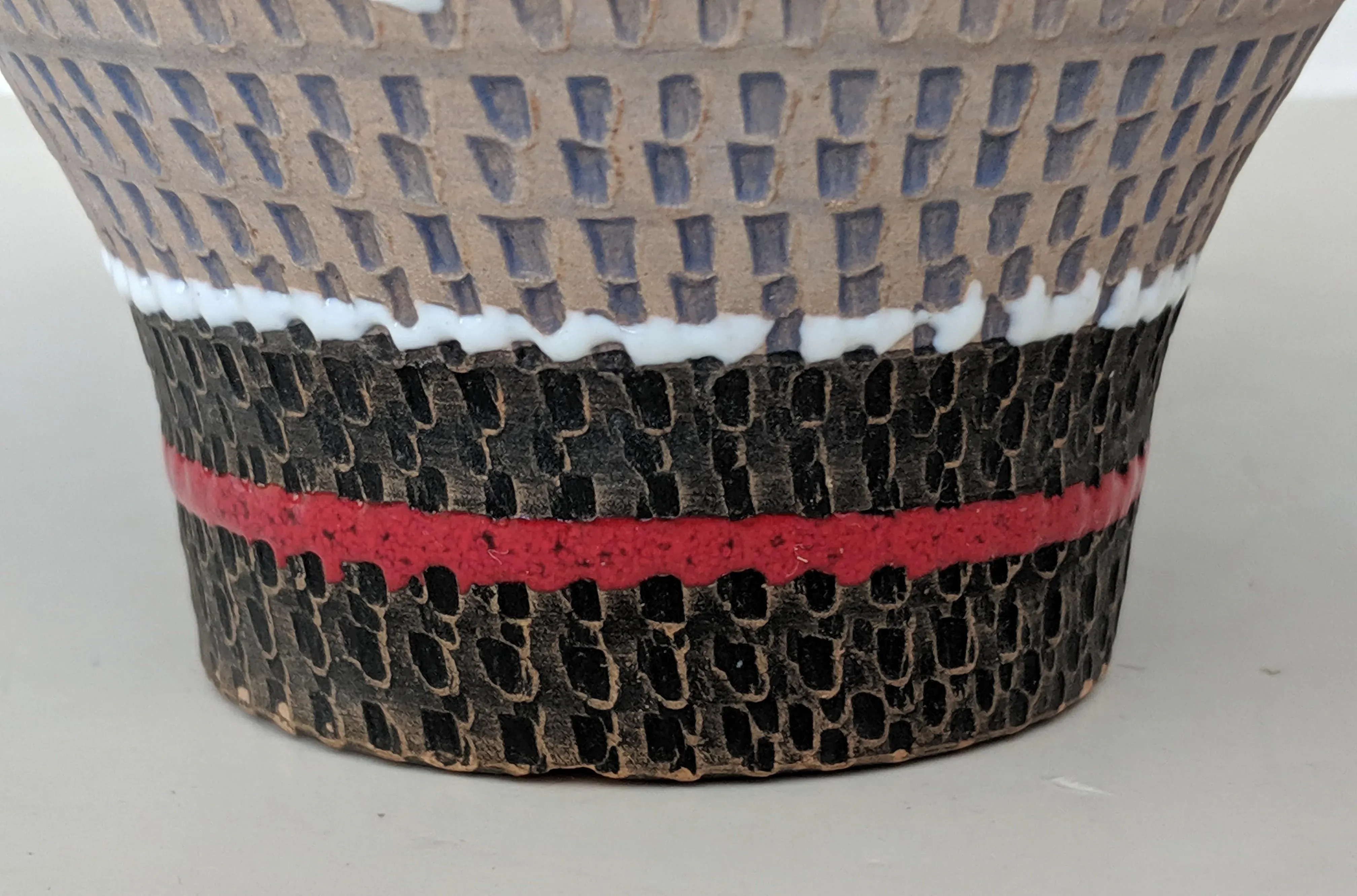 Vintage Italian Graffito Pottery Vessel main image 1