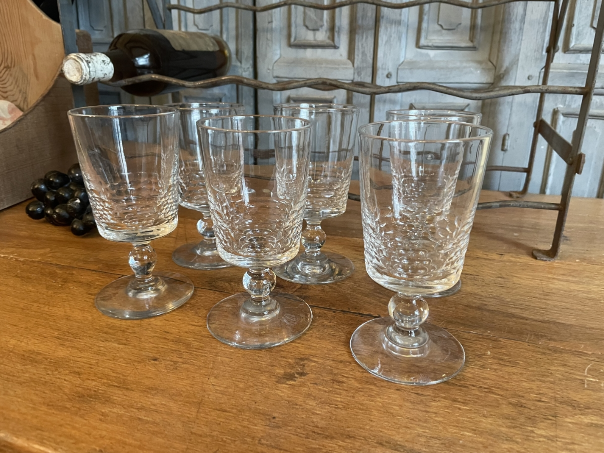 antique green crystal wine glasses Dusty Sage Green Crystal Cut Wine Glasses main image 1