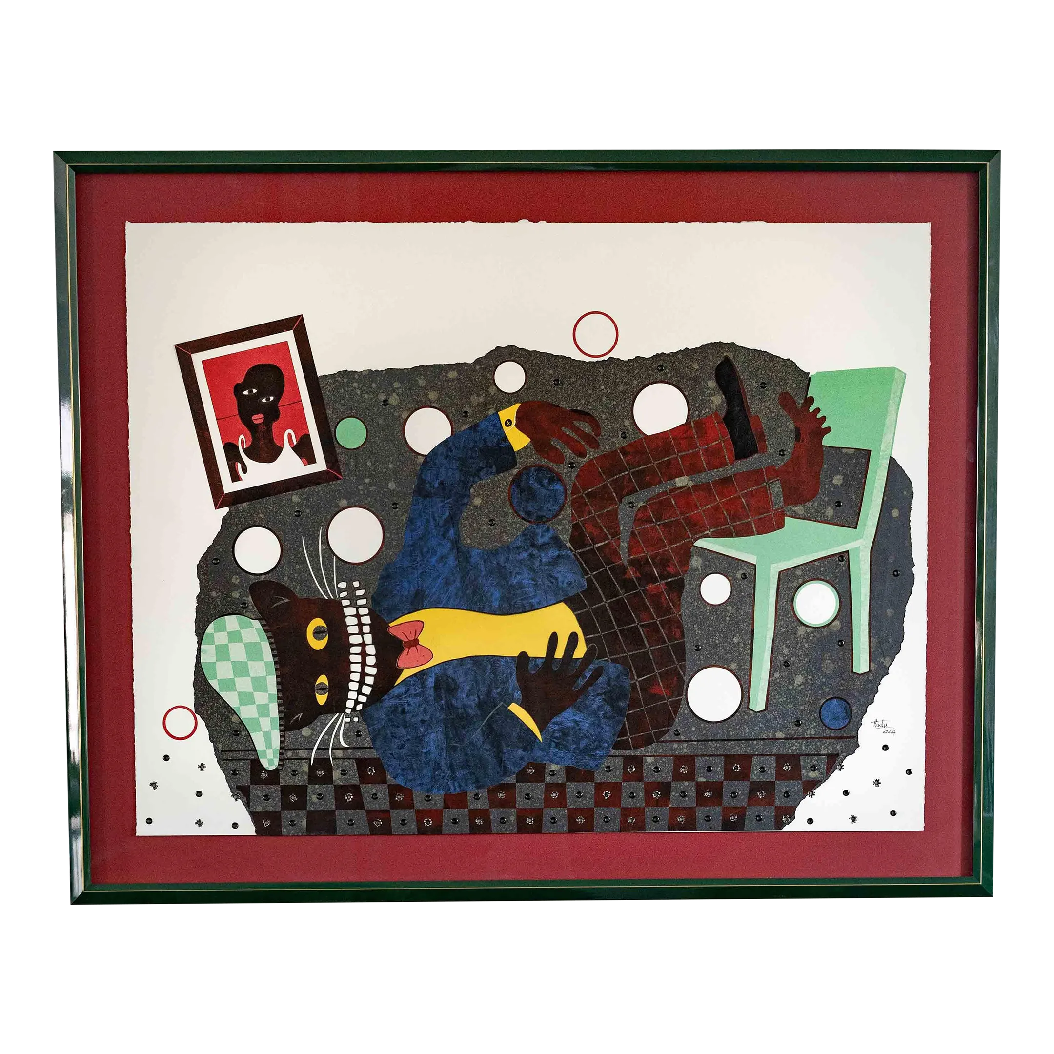 ヒグチユウコ　複製画　ALICE in WONDERLAND ヒグチユウコ 複製画 ALICE in WONDERLAND 額装】複製画 アリス