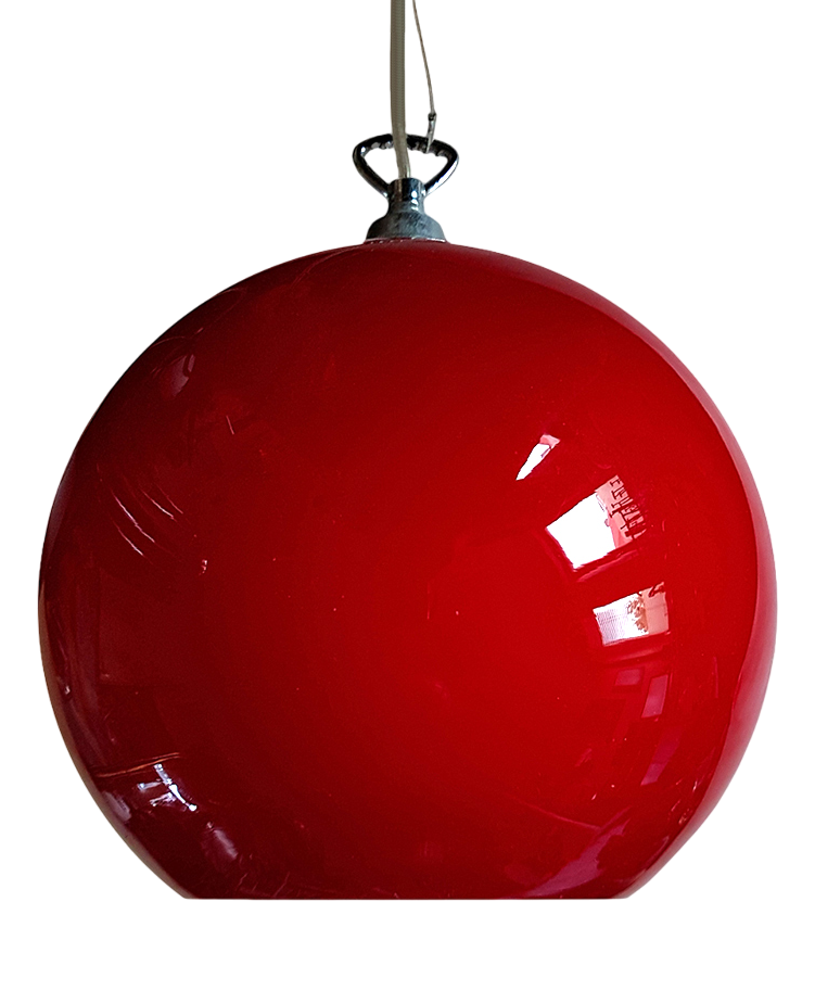 MidCentury Cased Glass Pendant Lamp Chairish