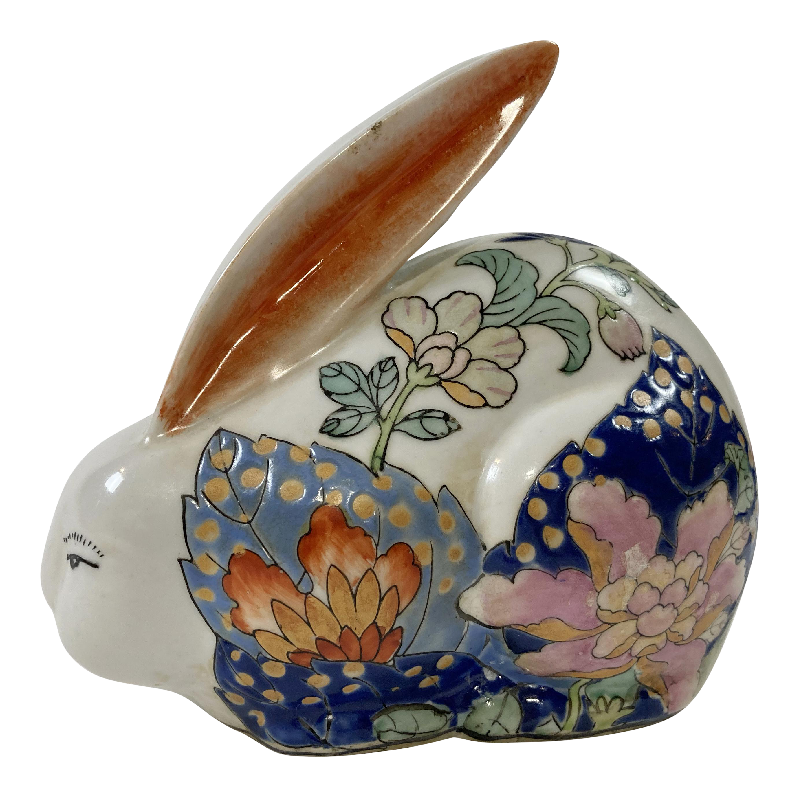 Ceramic Tobacco Leaf Bunny Chairish