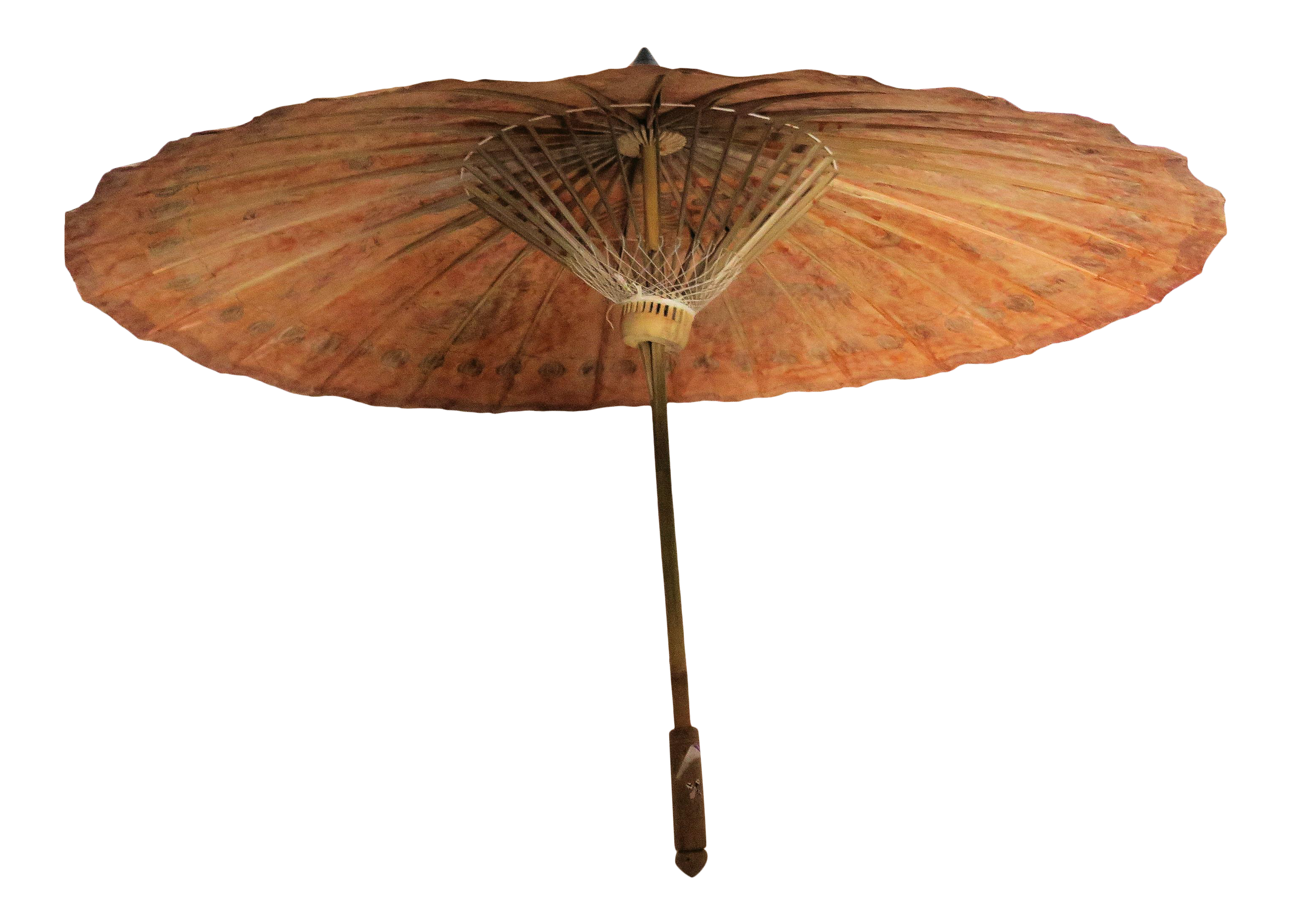Vintage Heavy Rice Paper Japanese Umbrella Chairish