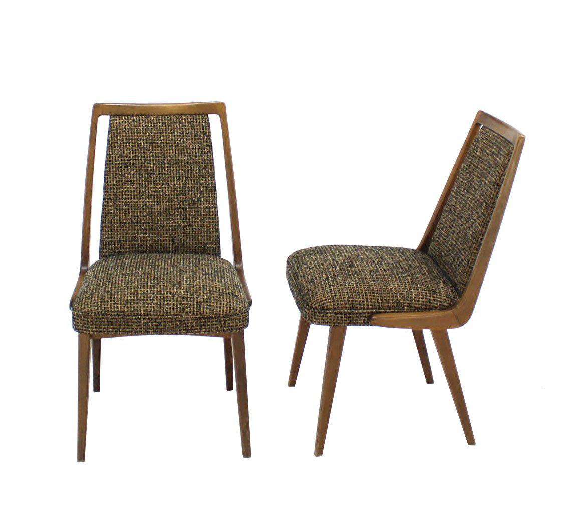 Mid Century Modern Upholstered Dining Chairs Set of 4