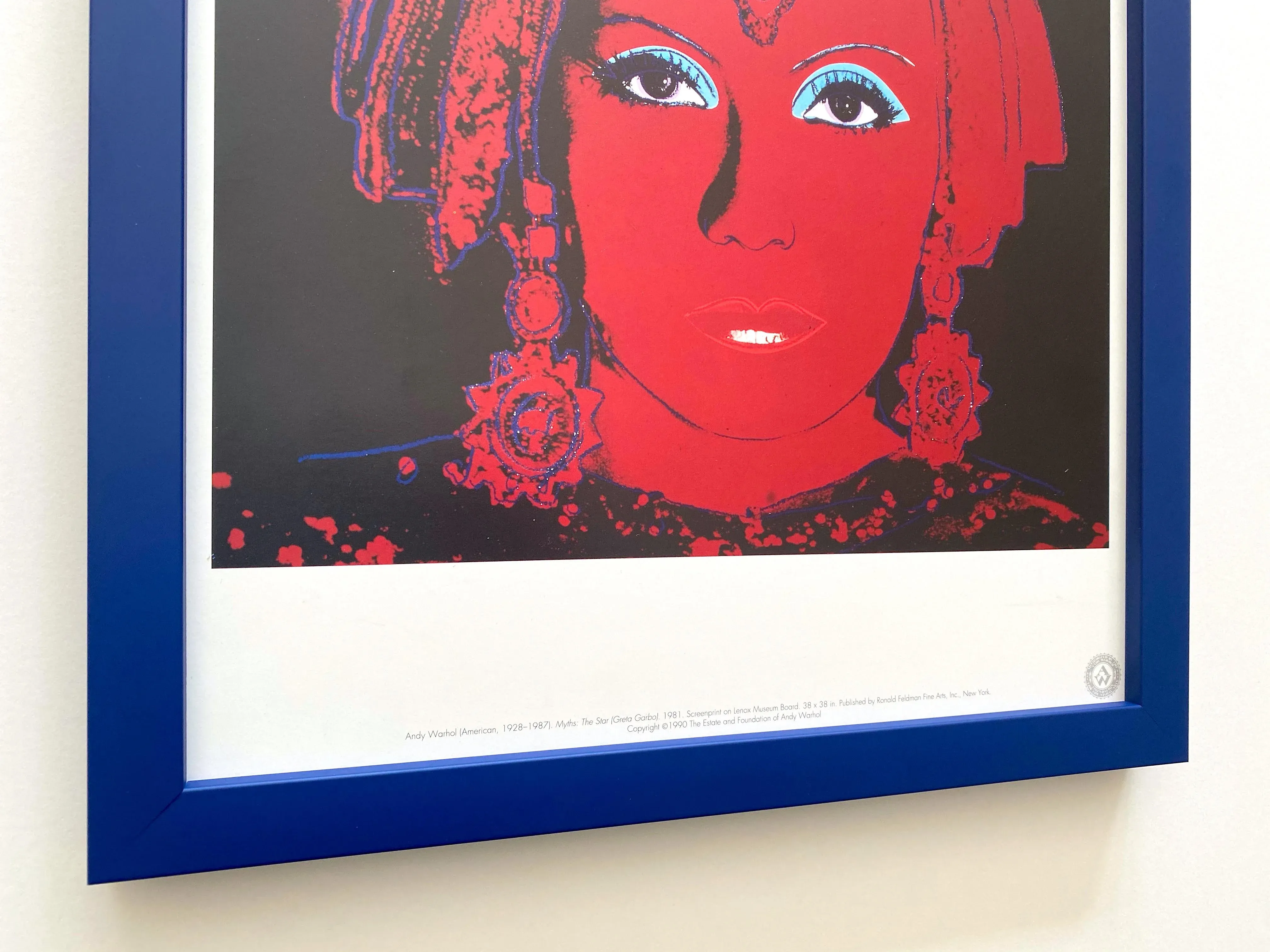 アート・デザイン・音楽 Designs, projects and drawings 1981-1989 Andy Warhol Estate Vintage 1990 Pop Art Framed Lithograph