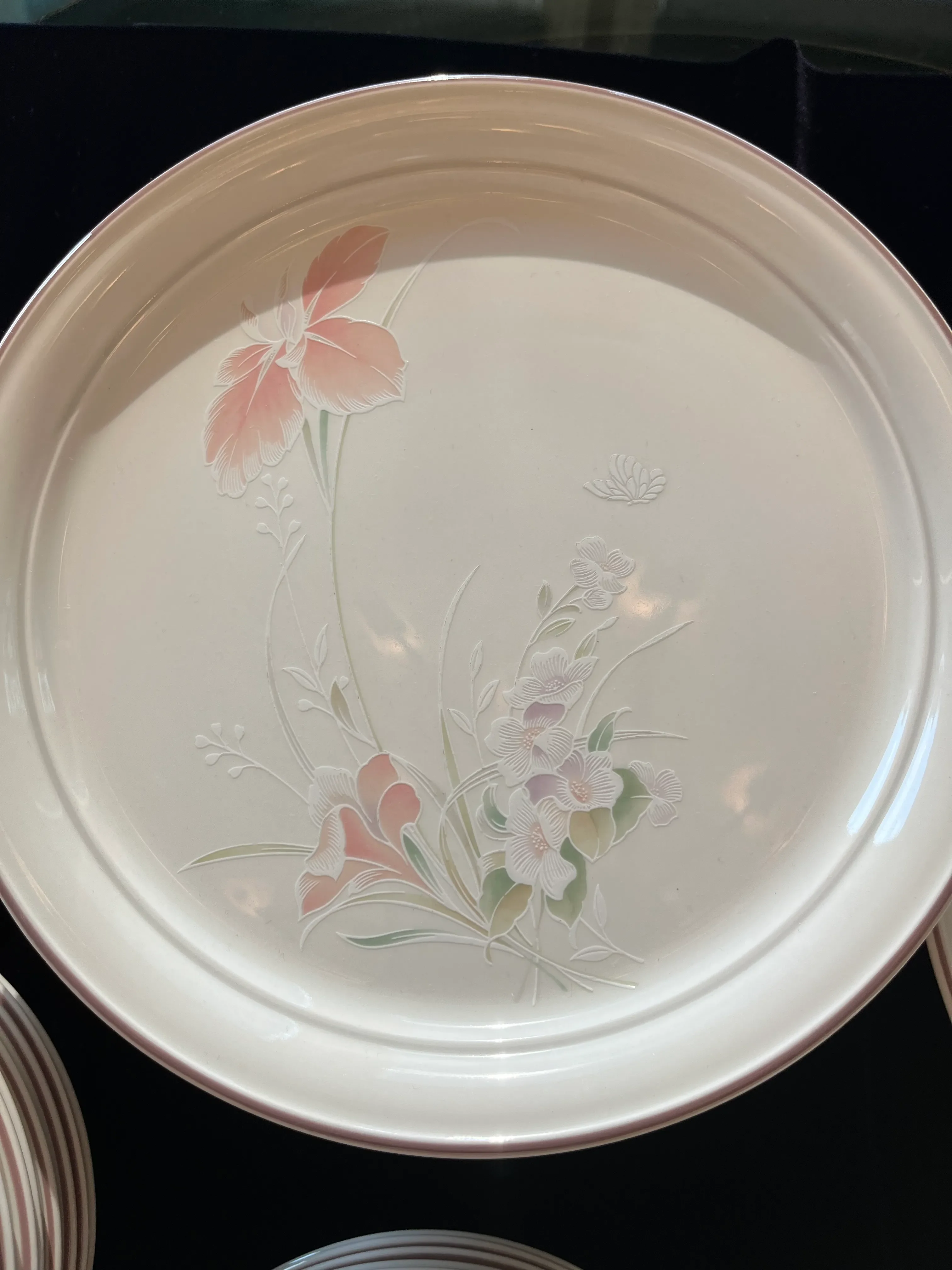 1990s Noritake Spring Orchid Fine China Dinnerware Set- 57 Pieces