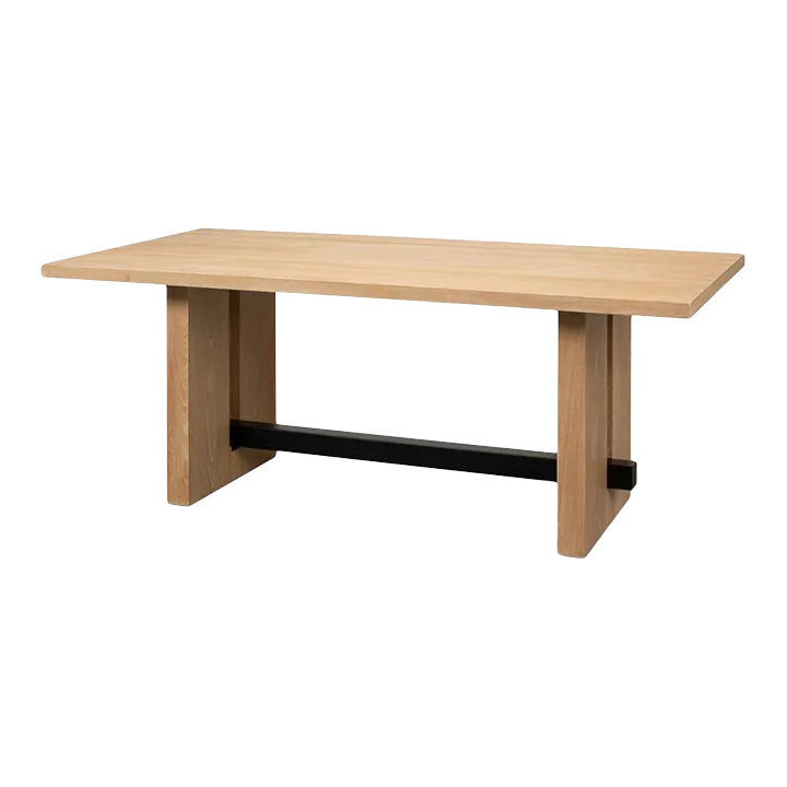 Modern Oak Dining Table | Chairish
