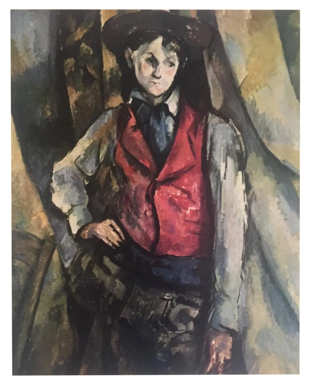 Paul Cezanne Vintage 1952 Post Impressionist Authentic Lithograph Print