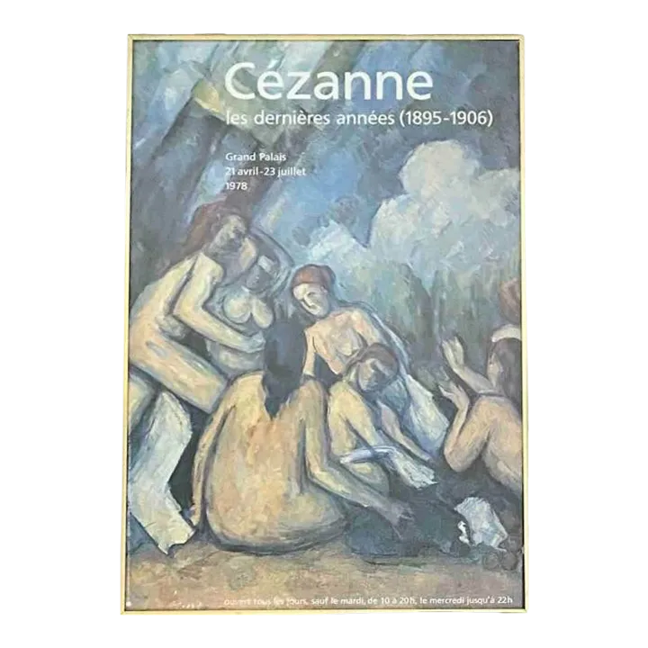 1978 Grand Palais Paul Cezanne Bathers Exhibition Poster