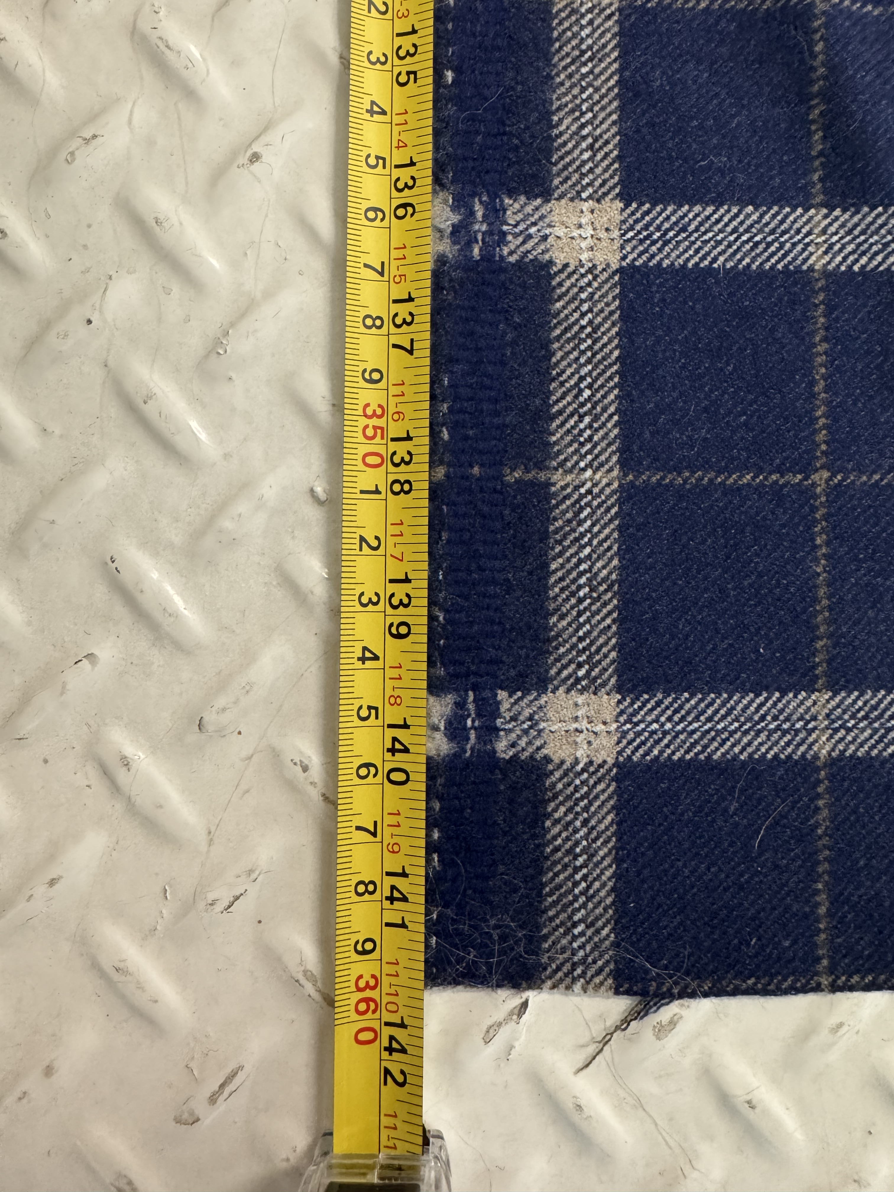 Loro Piana Zelander Check Fabric- About 4 Yards | Chairish