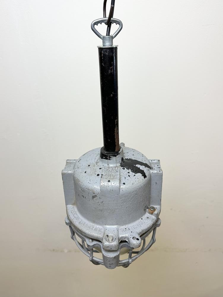 Dark Grey Cast Aluminium Explosion Proof Light from Elba, 1970s