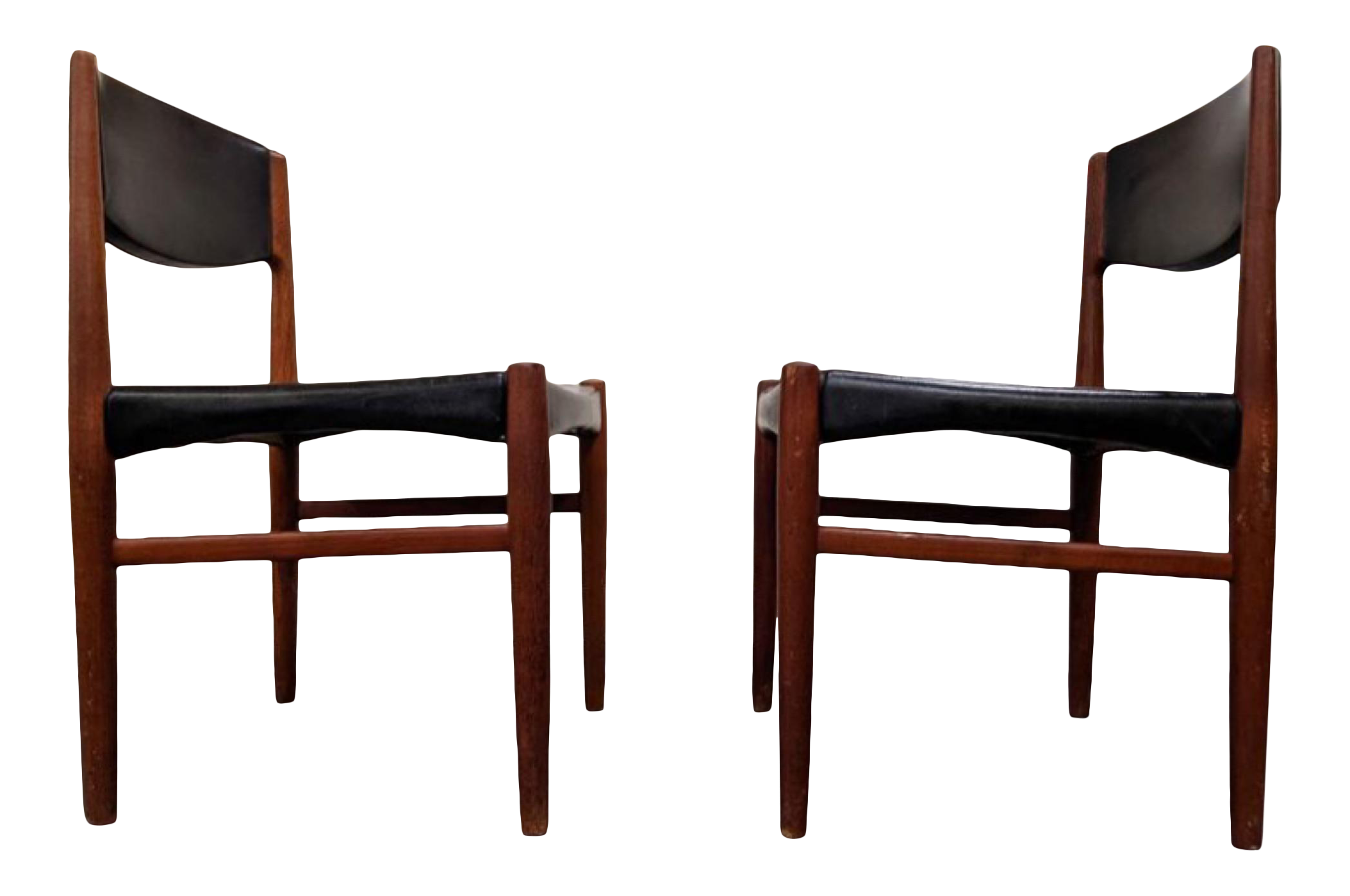 DanishModern Teak Dining Chairs From Glostrup a Pair Chairish