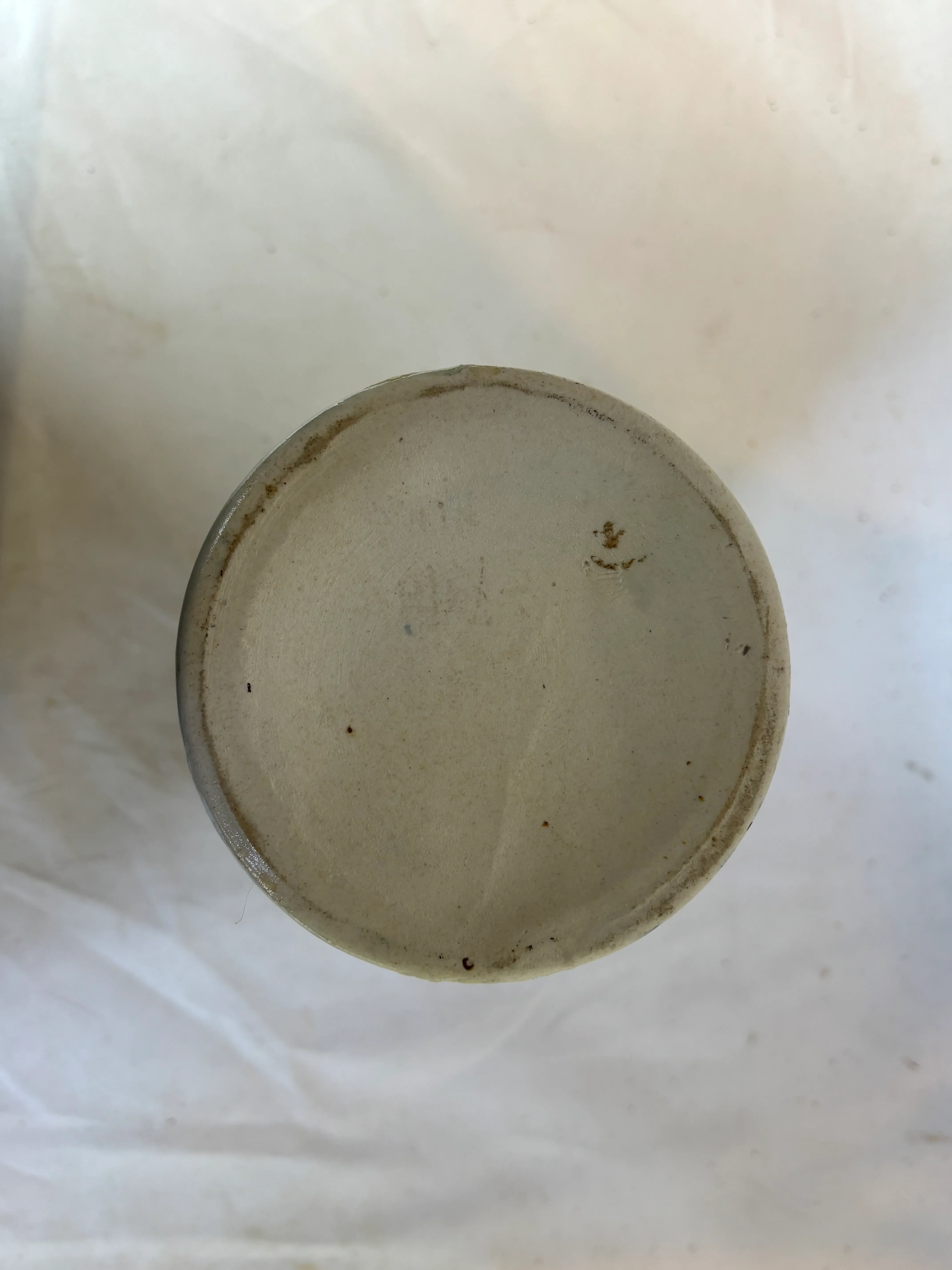 Mid 20th Century Chinese Porcelain Blue + Rust Vase main image 1