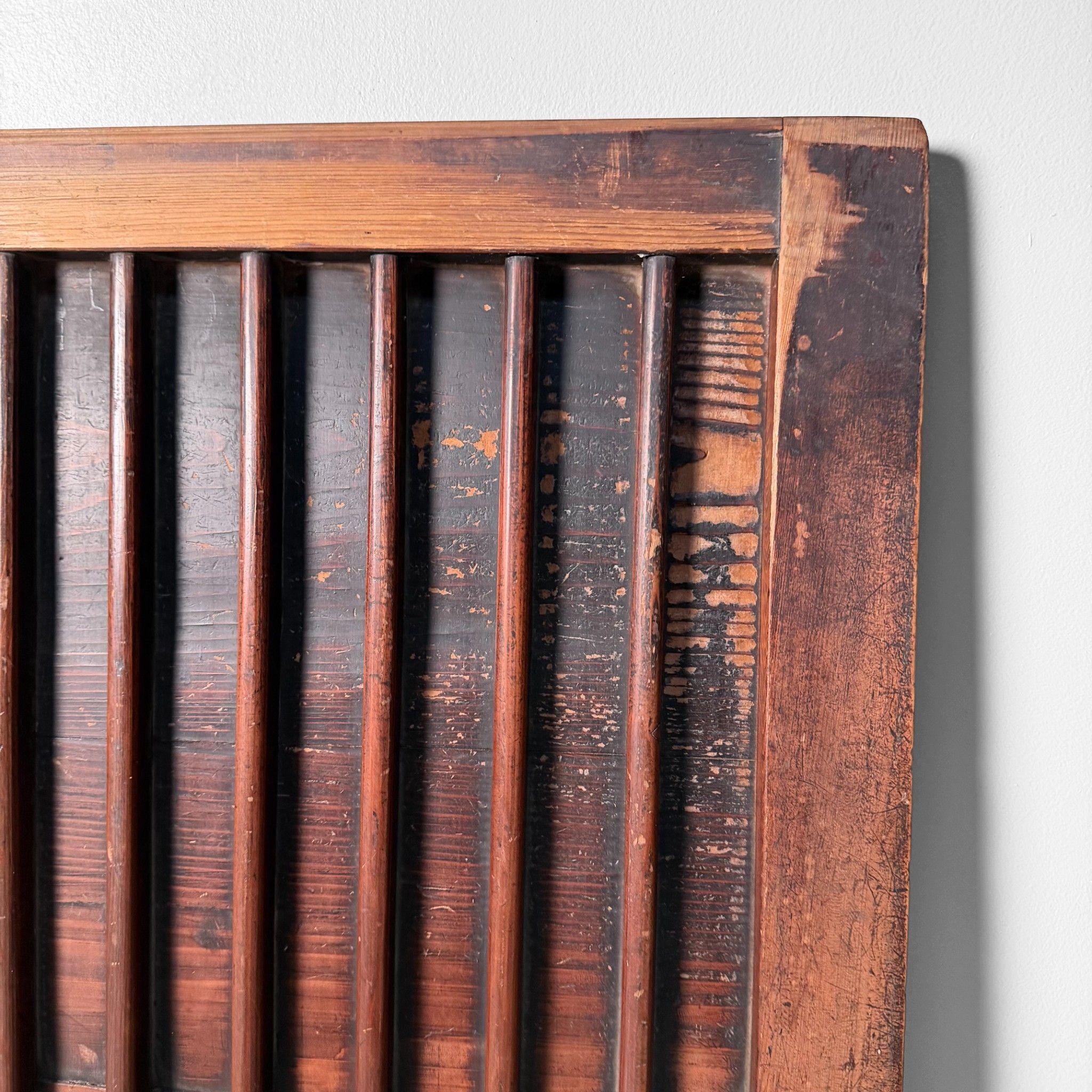 Antique Japanese Wooden Wall Decoration, 1890