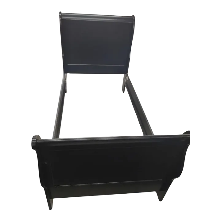 Late 20th Century Vintage Traditional Style Twin Size Sleigh Bed Chairish