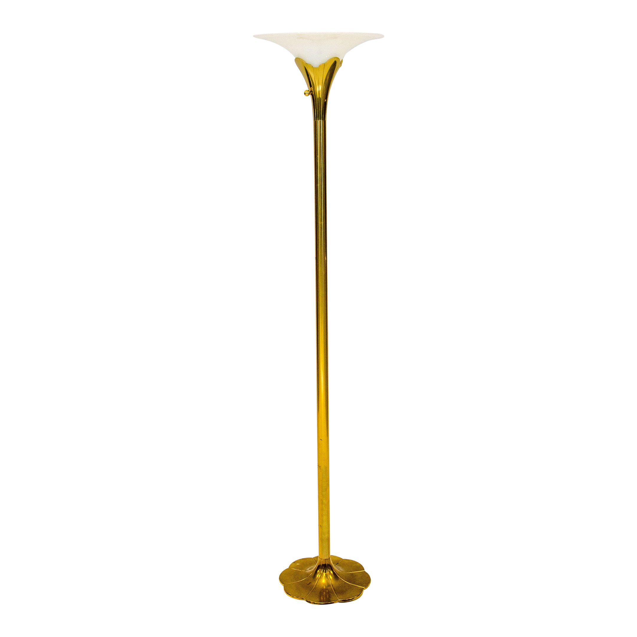 Stiffel Traditional Burnished Brass Floor Lamp - #3X109