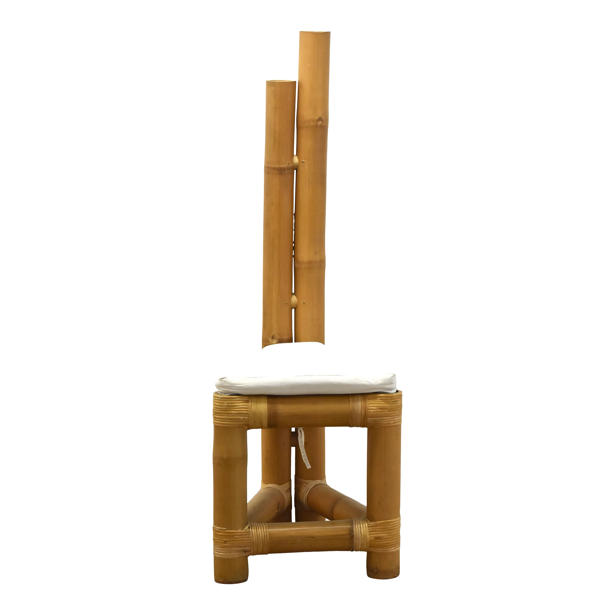 Mid 20th Century French Modern Bamboo Chair Chairish