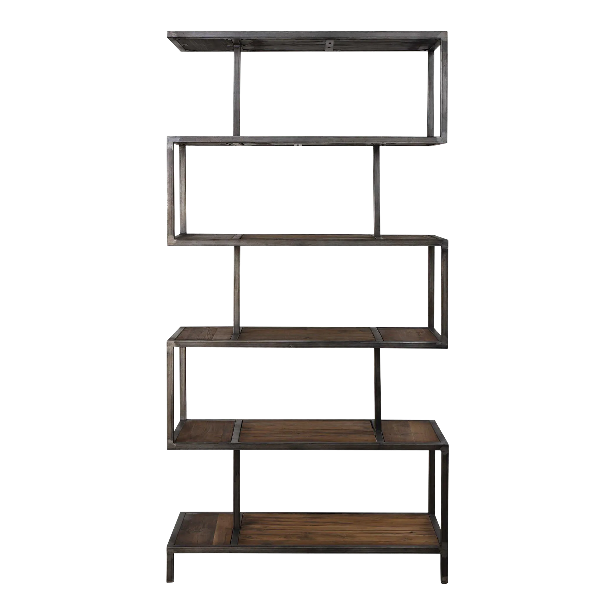 Iron and Wood Etagere Chairish