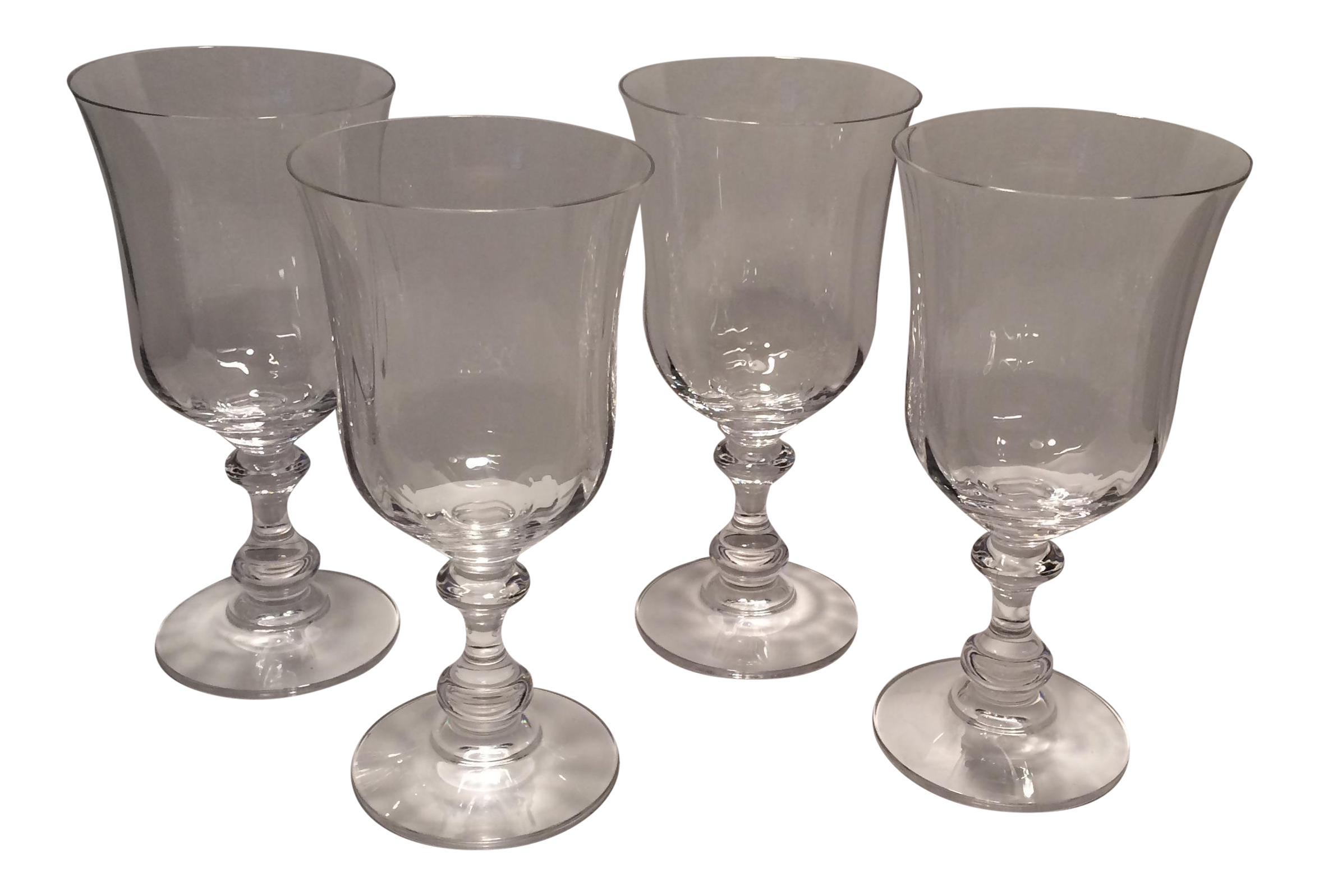 Vintage Crystal Mikasa "French Country" Water Goblets S/4 Chairish