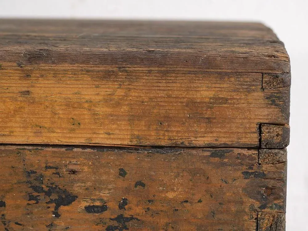 Small Antique Metal Frame Chest, 1900