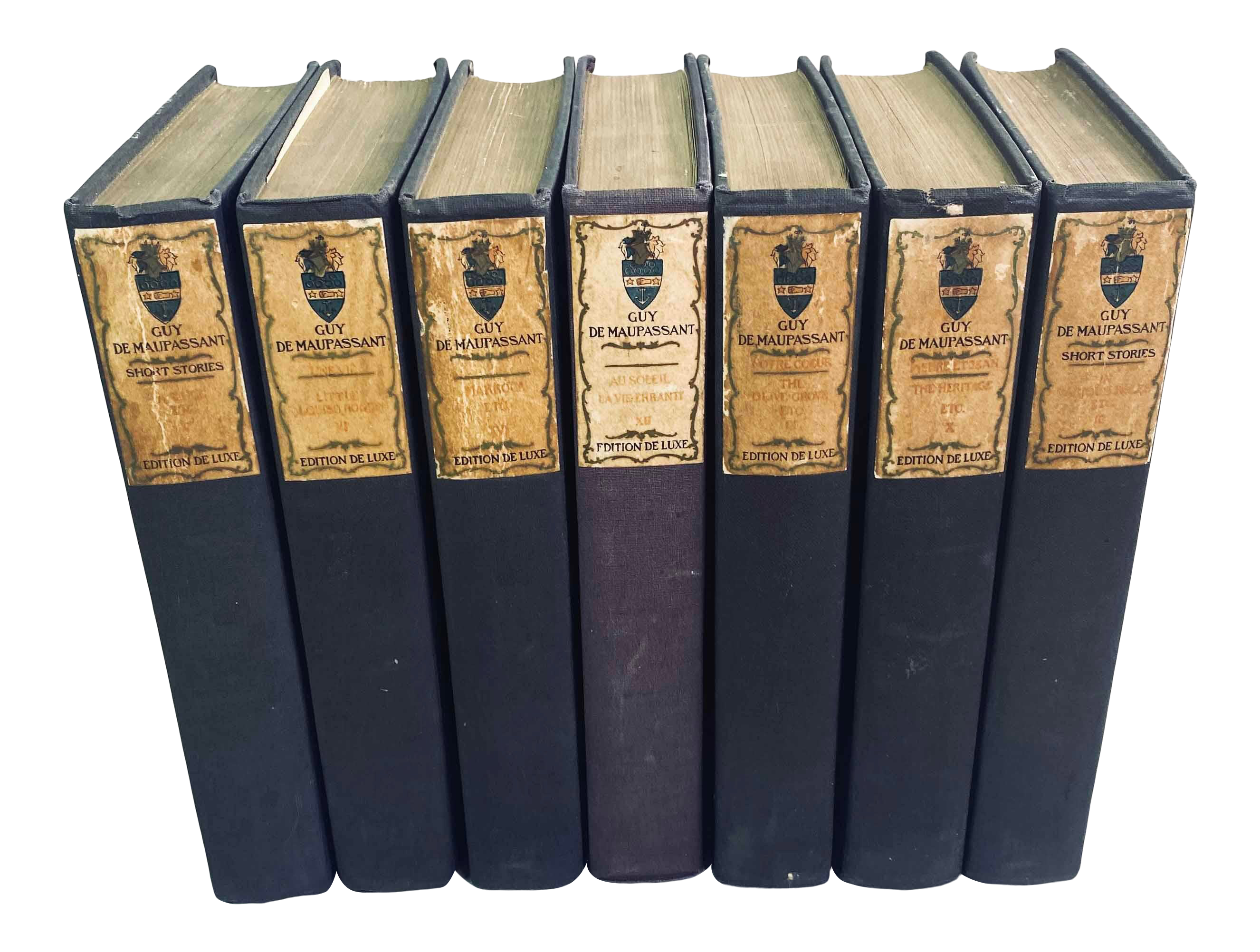 Antique 1903 Guy De Maupassant Books Set Of 7 Chairish