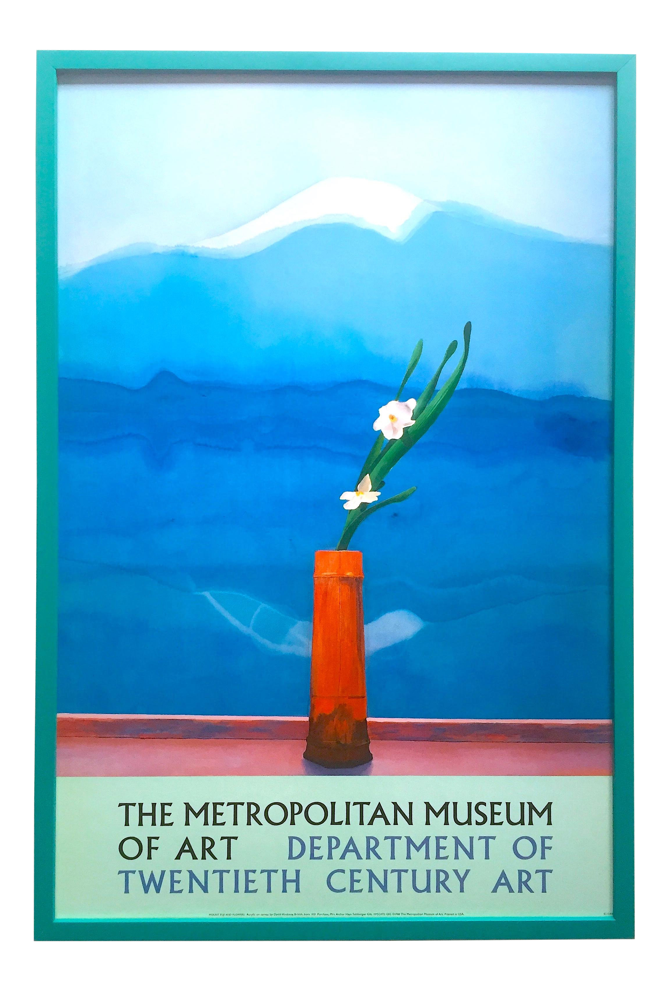 David Hockney Vintage 1988 Lithograph Print Framed