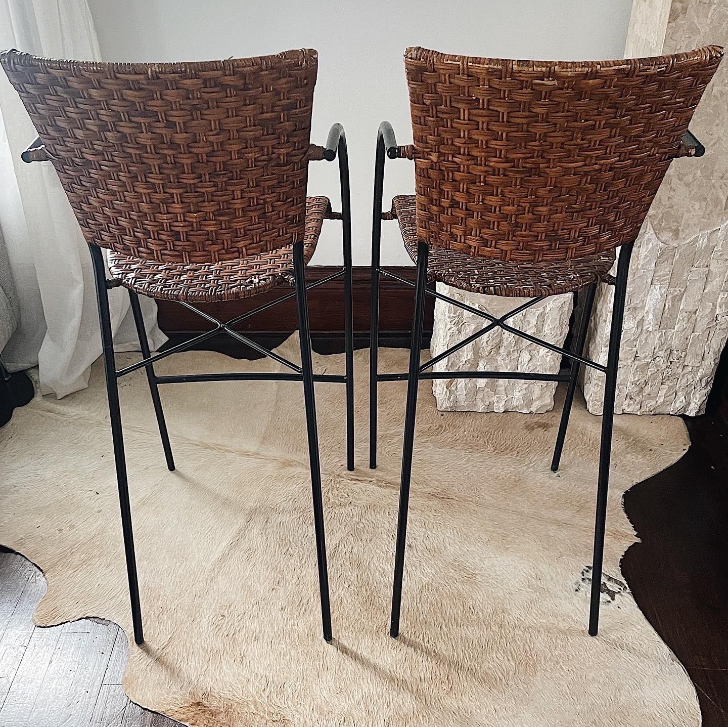Pier one bar stools wicker sale