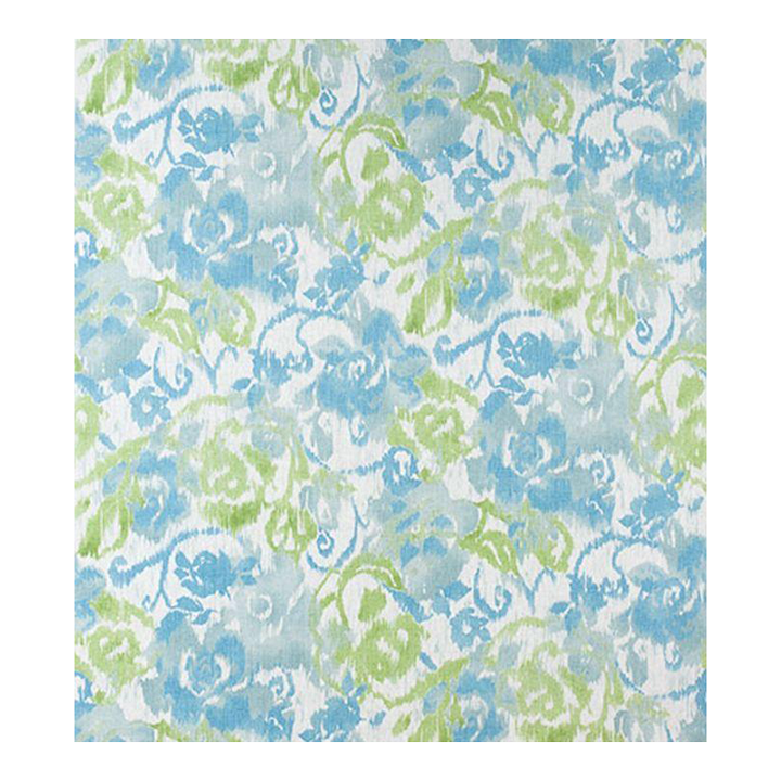 Waterford Floral Fabric Royal Blue Chairish